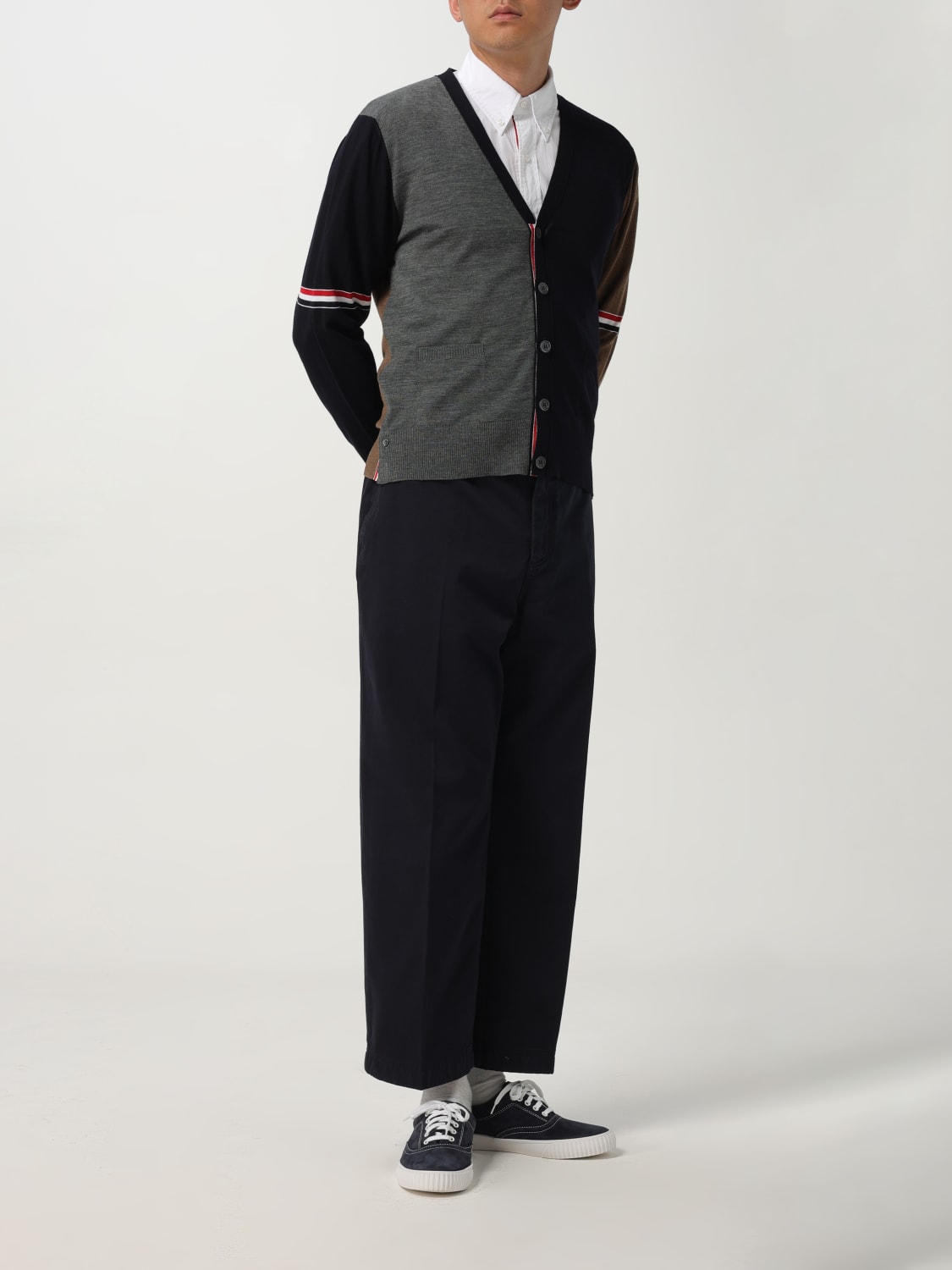 THOM BROWNE SWEATER: Sweater men Thom Browne, Navy - Img 2