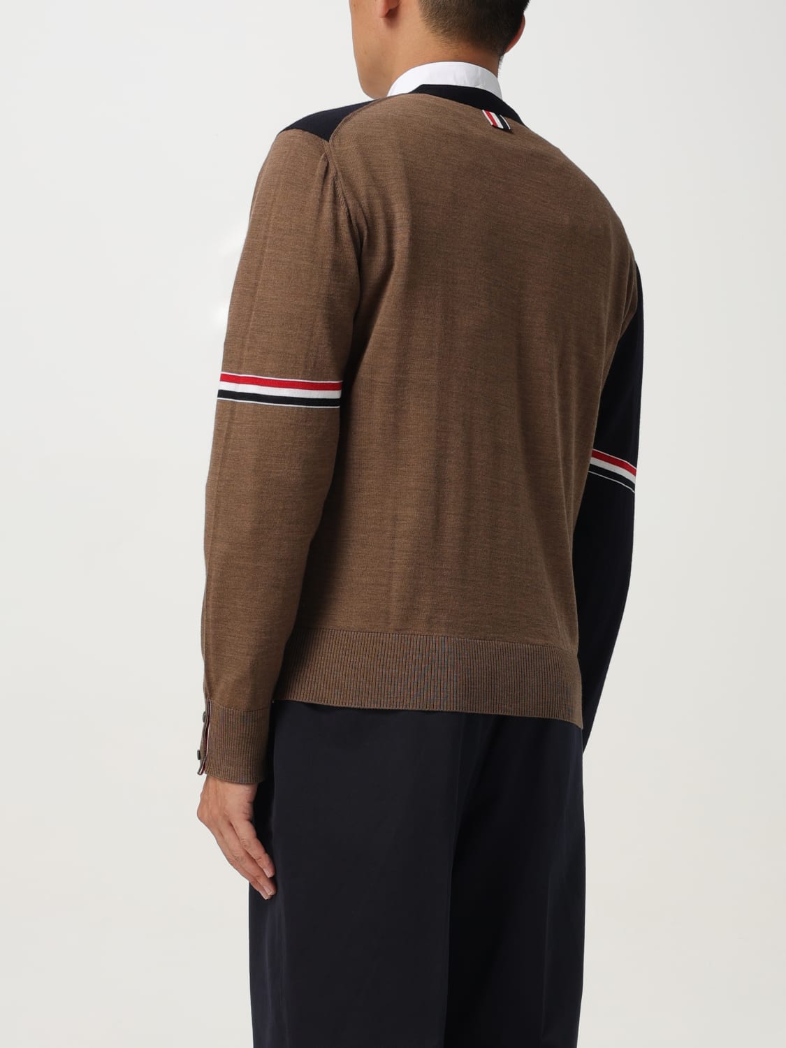 THOM BROWNE SWEATER: Sweater men Thom Browne, Navy - Img 3