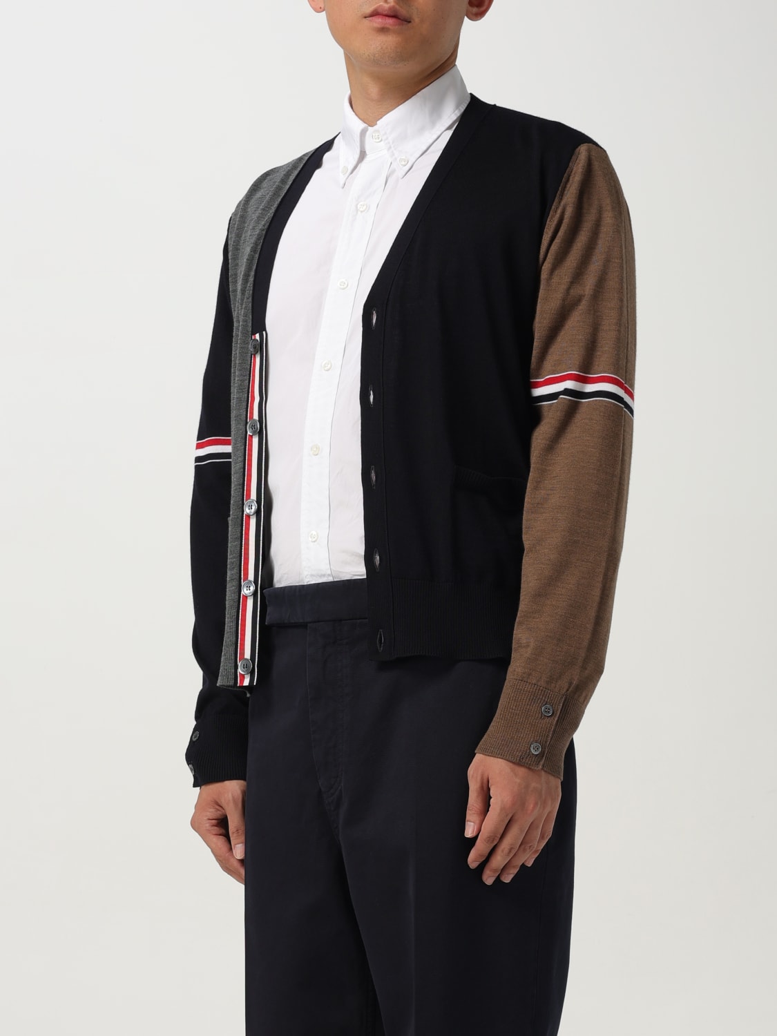 THOM BROWNE SWEATER: Sweater men Thom Browne, Navy - Img 4