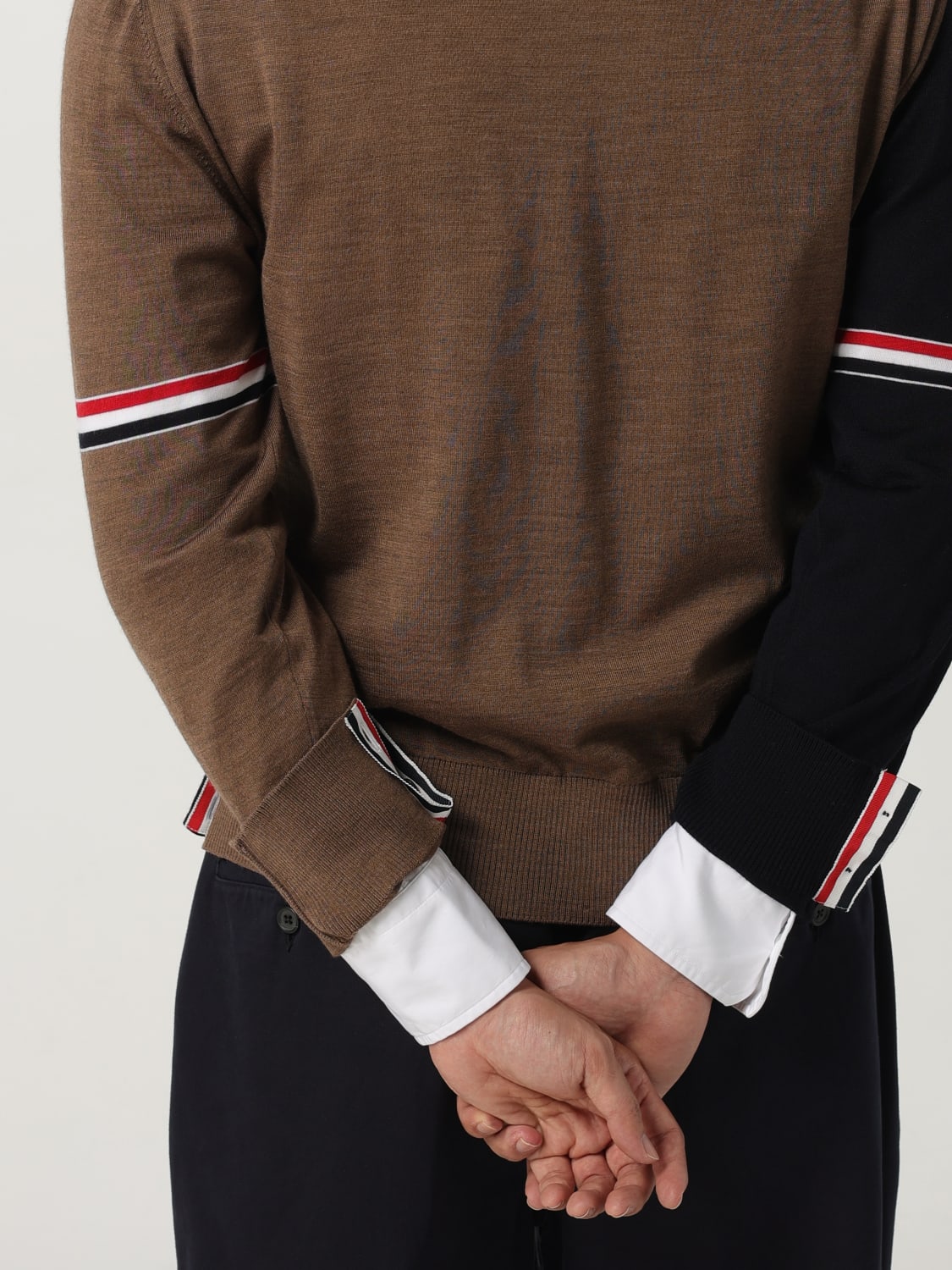 THOM BROWNE SWEATER: Sweater men Thom Browne, Navy - Img 5