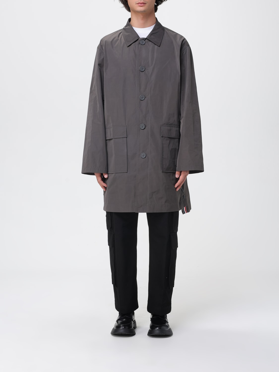 THOM BROWNE JACKET: Coat men Thom Browne, Grey - Img 1