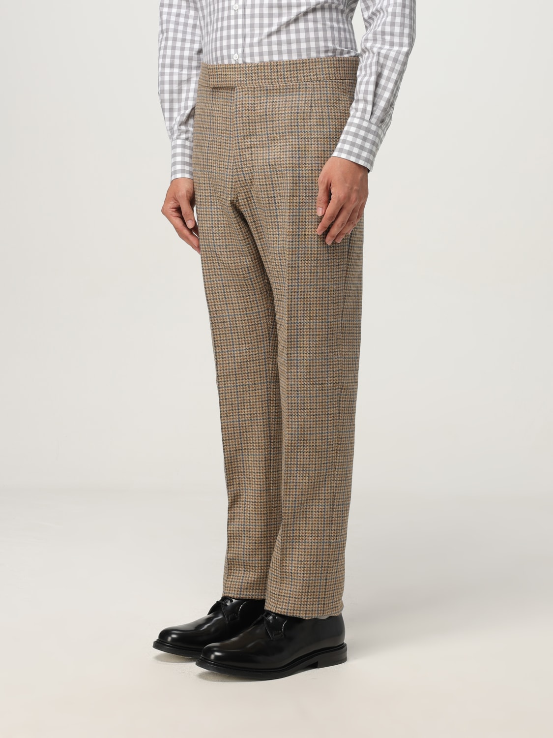 THOM BROWNE PANTS: Pants men Thom Browne, Beige - Img 4