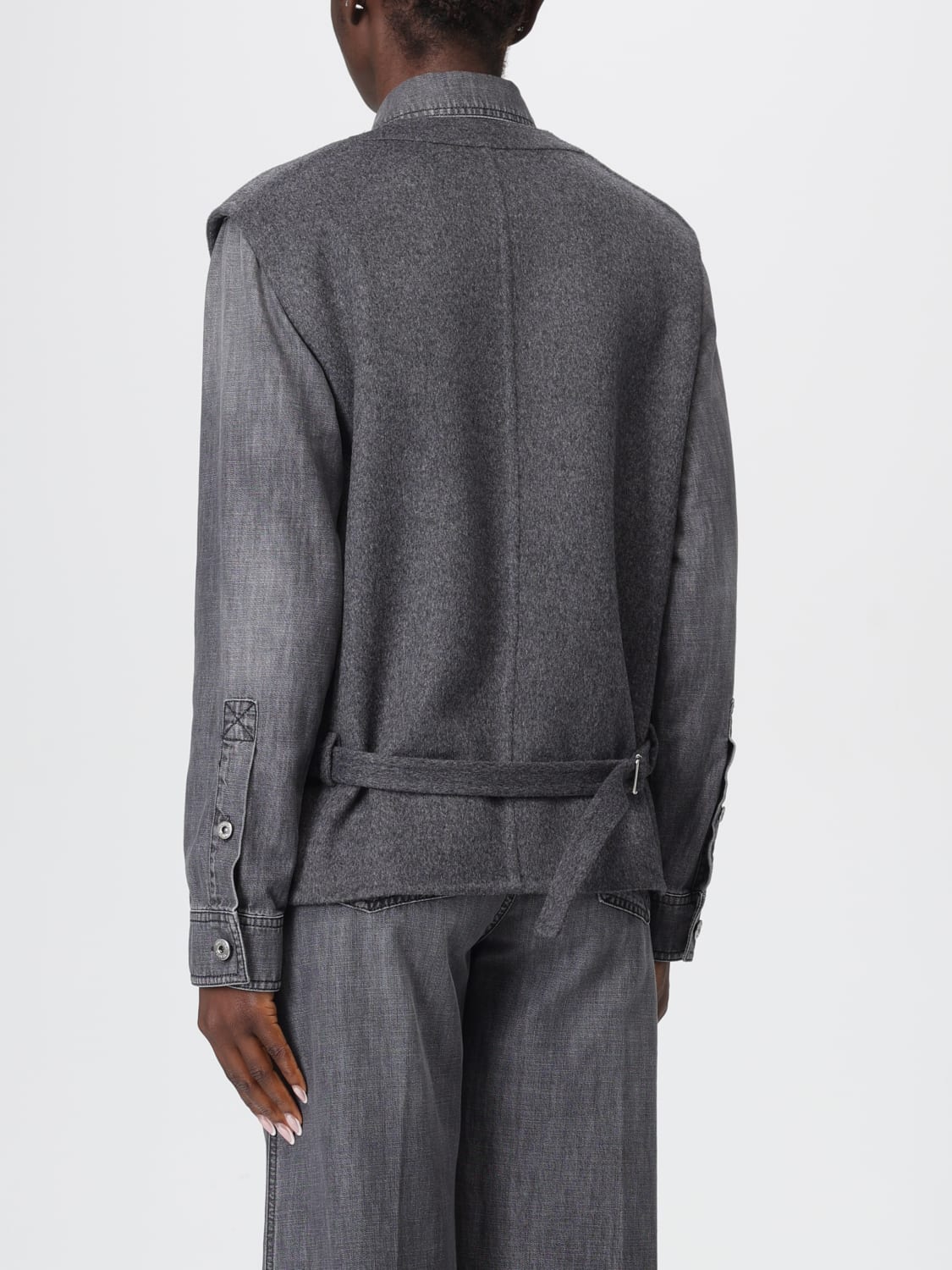 BOTTEGA VENETA GILET: Gilet femme Bottega Veneta, Gris - Img 3