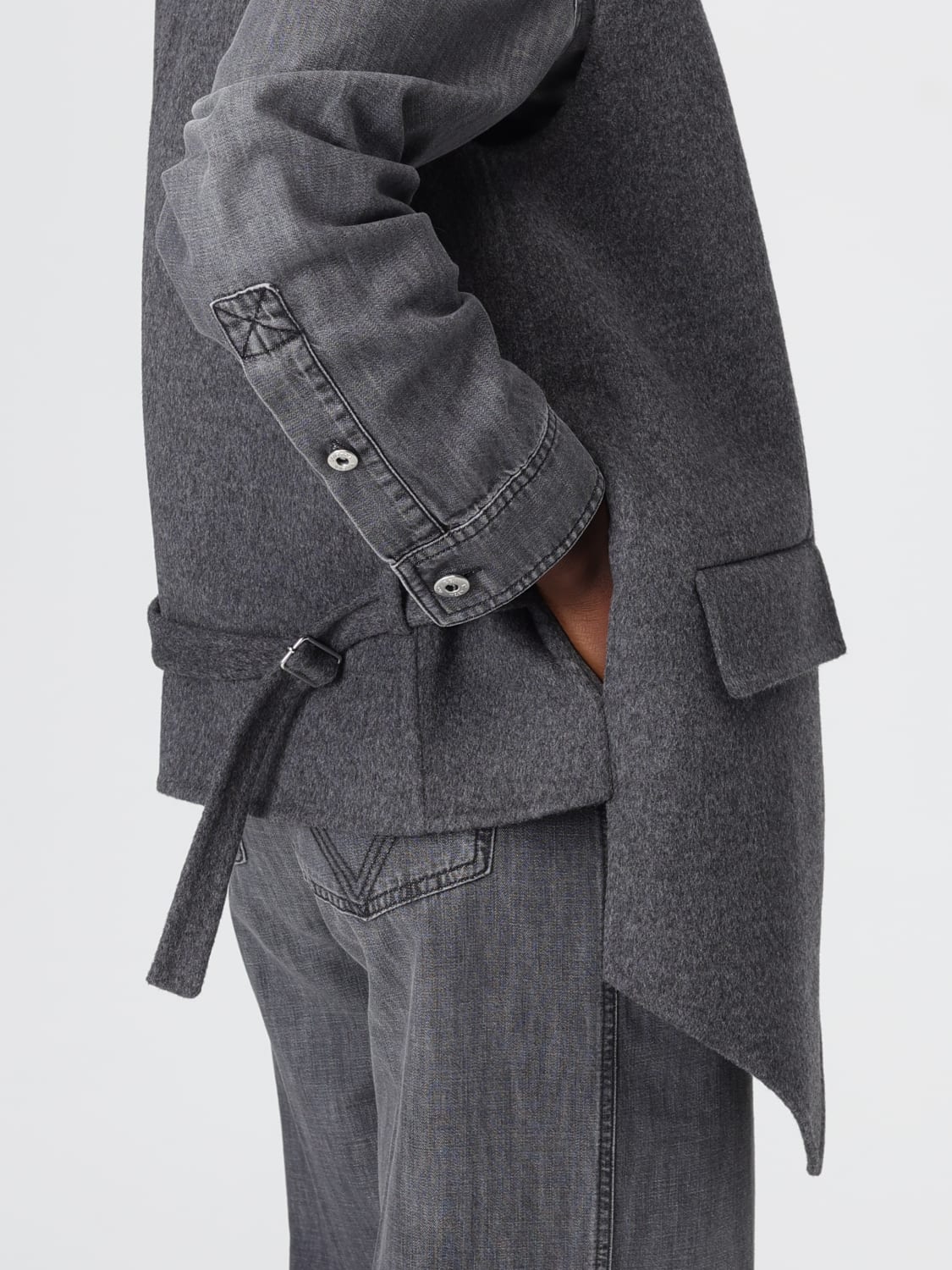 BOTTEGA VENETA GILET: Gilet femme Bottega Veneta, Gris - Img 5