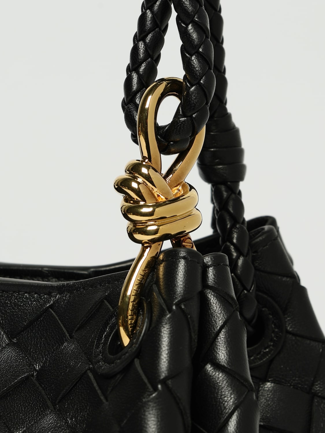 BOTTEGA VENETA MINI BAG: Shoulder bag woman Bottega Veneta, Black - Img 4