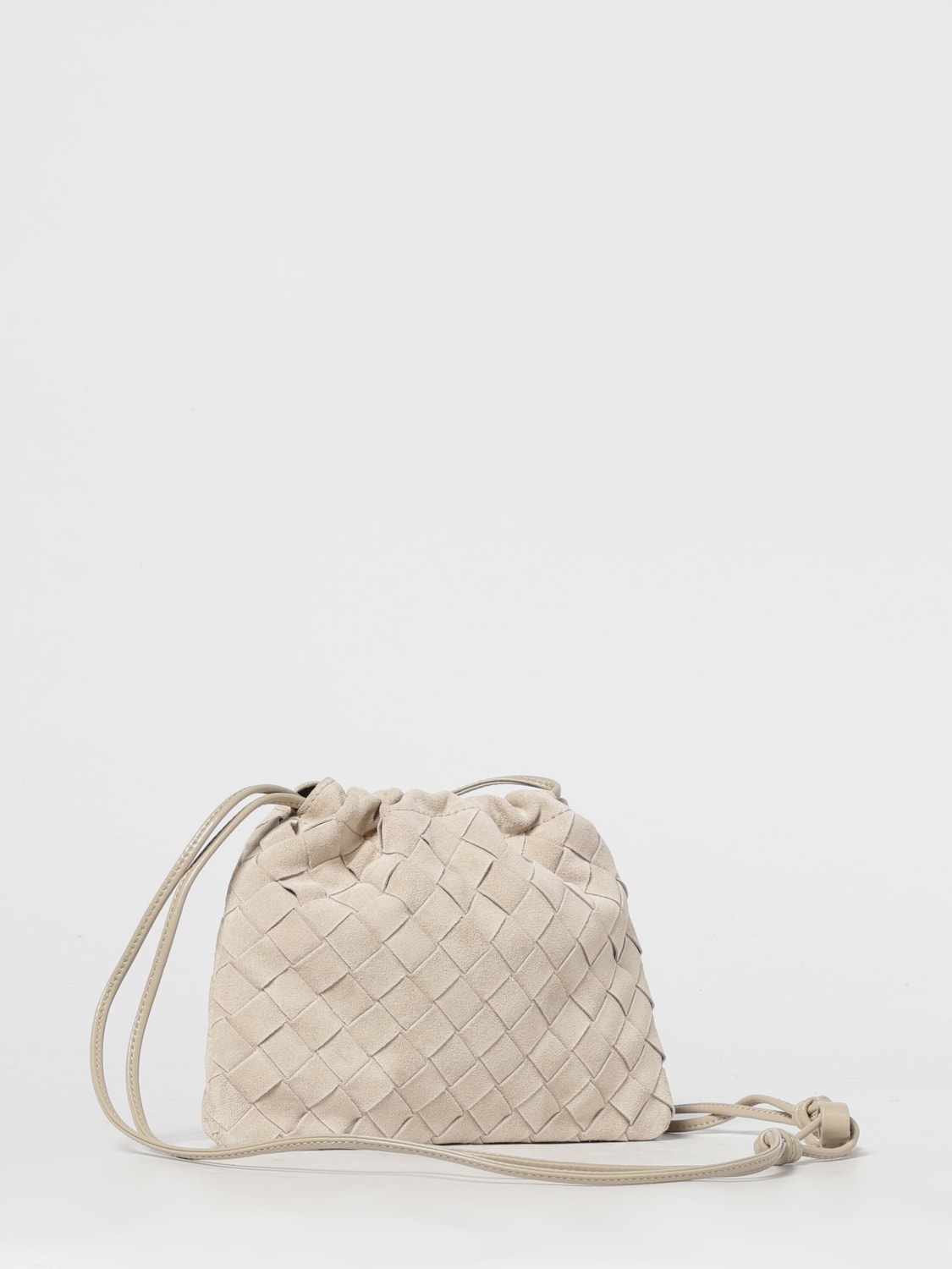BOTTEGA VENETA MINI BAG: Shoulder bag woman Bottega Veneta, Ecru - Img 3