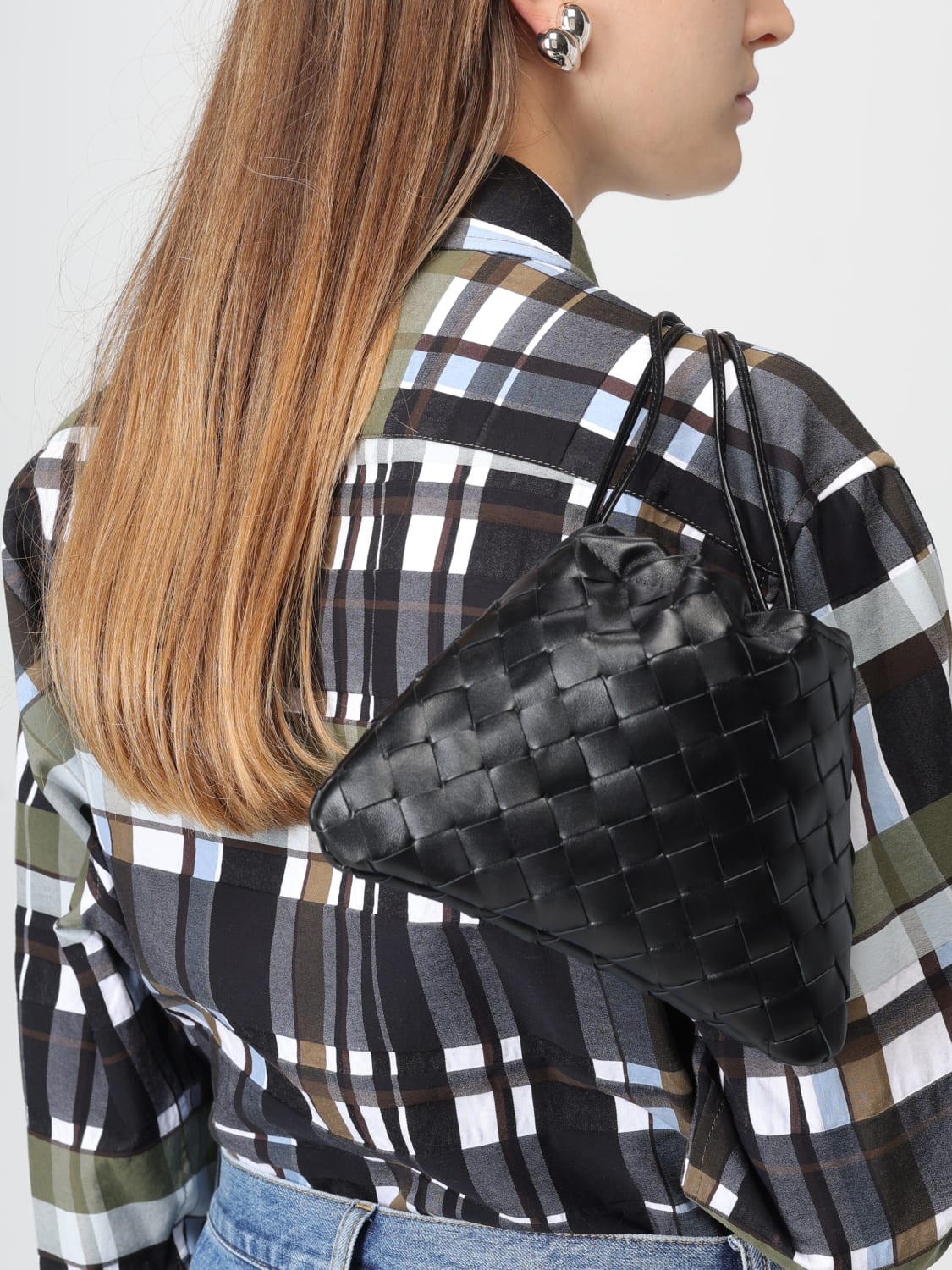 BOTTEGA VENETA MINI BAG: Shoulder bag woman Bottega Veneta, Black - Img 2