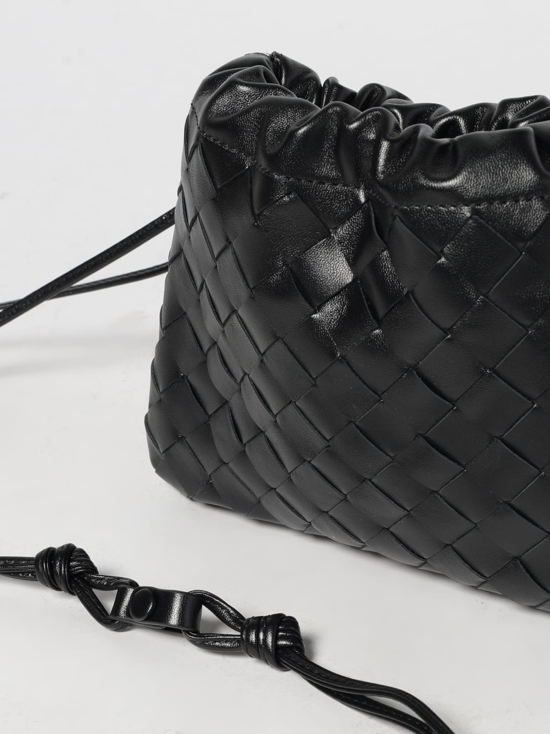 BOTTEGA VENETA MINI BAG: Shoulder bag woman Bottega Veneta, Black - Img 4