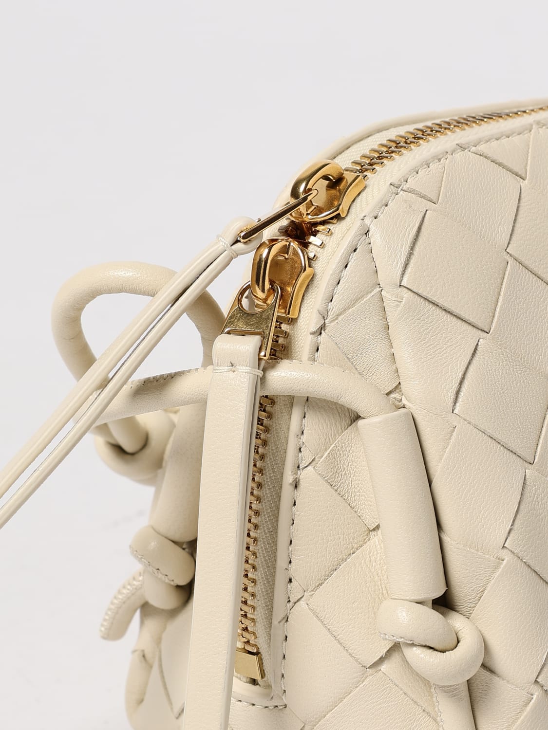 BOTTEGA VENETA MINI BAG: Shoulder bag woman Bottega Veneta, White - Img 4