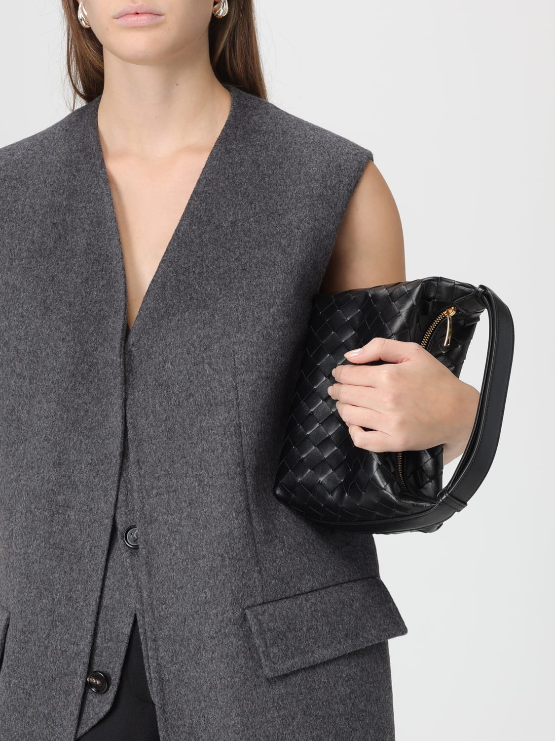 BOTTEGA VENETA MINITASCHE: Schultertasche damen Bottega Veneta, Schwarz - Img 2