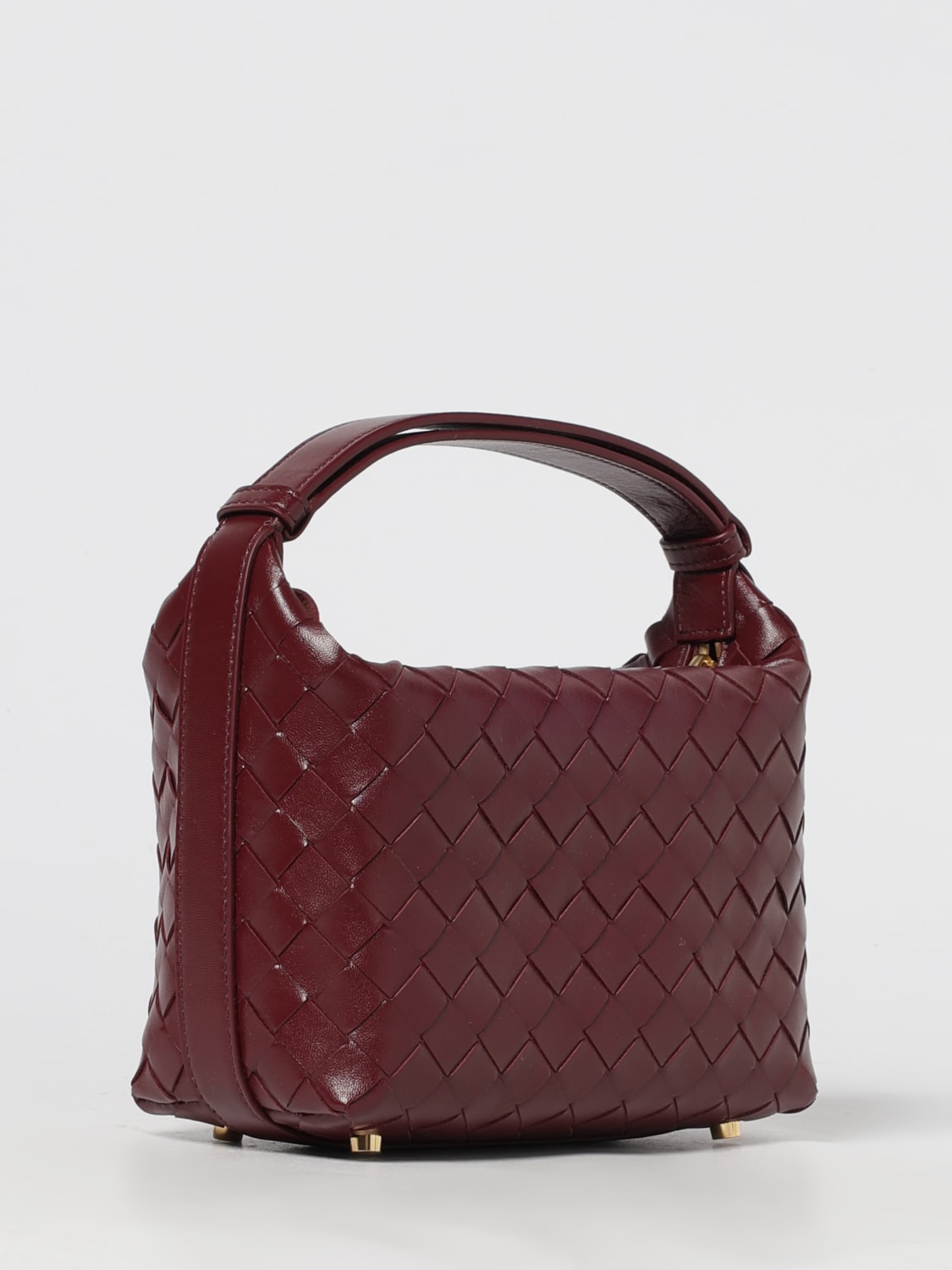 BOTTEGA VENETA MINI SAC: Sac porté épaule femme Bottega Veneta, Bordeaux - Img 3