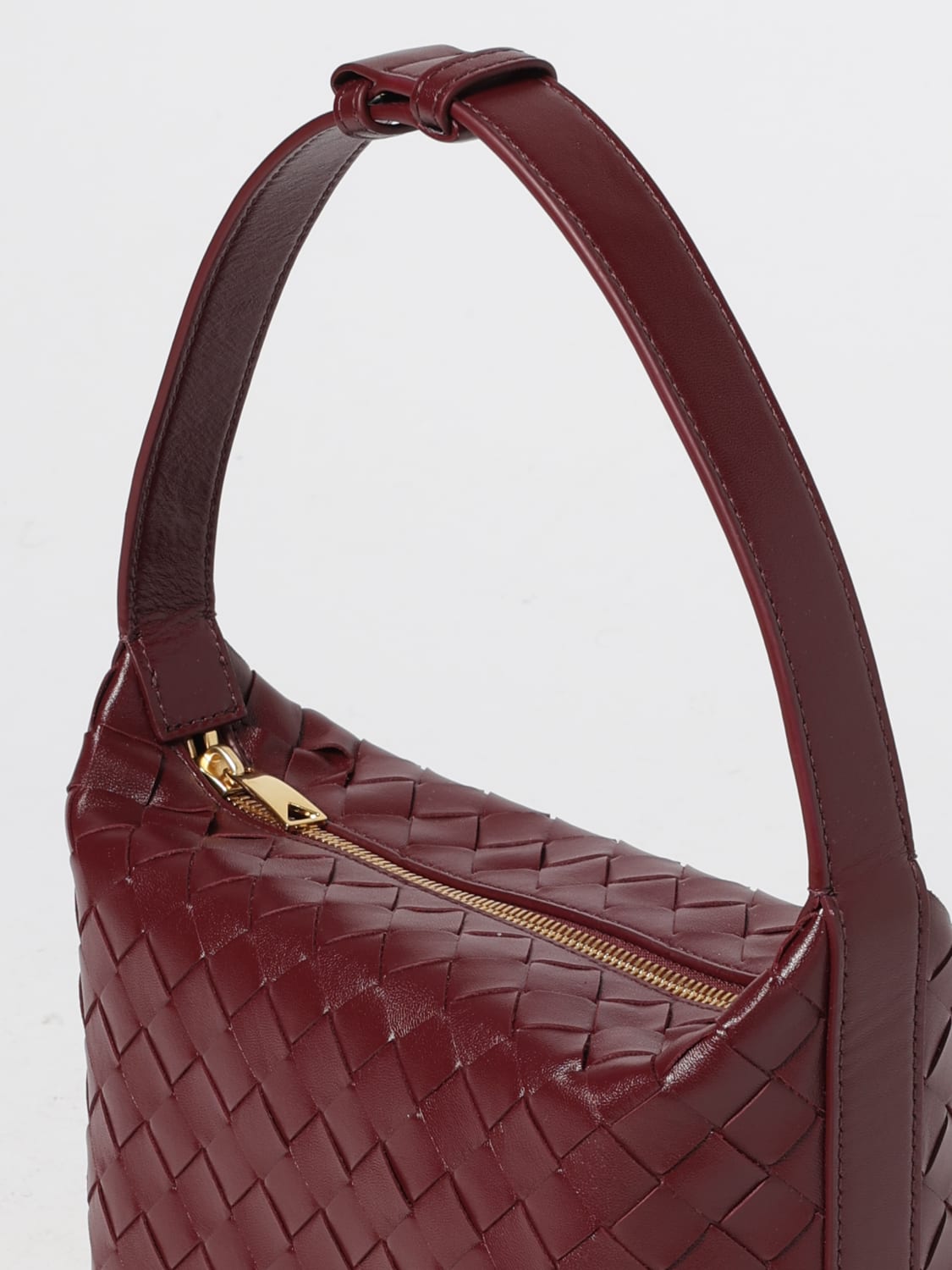 BOTTEGA VENETA MINI SAC: Sac porté épaule femme Bottega Veneta, Bordeaux - Img 4