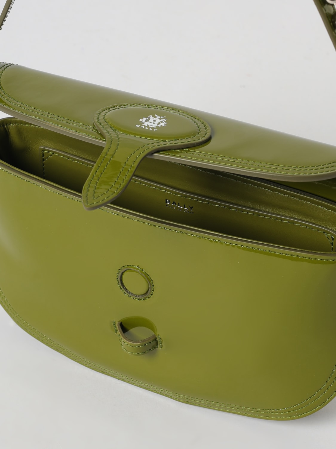 BALLY SAC PORTÉ ÉPAULE: Sac porté épaule femme Bally, Vert - Img 5