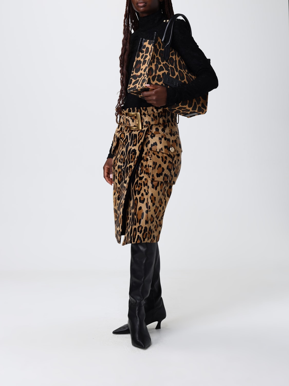 BALMAIN TOTE BAG: Shoulder bag woman Balmain, Beige - Img 2