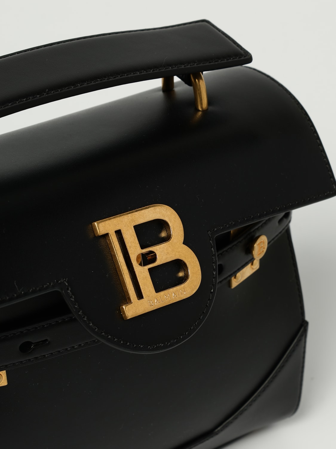 BALMAIN MINI BAG: Shoulder bag woman Balmain, Black - Img 4