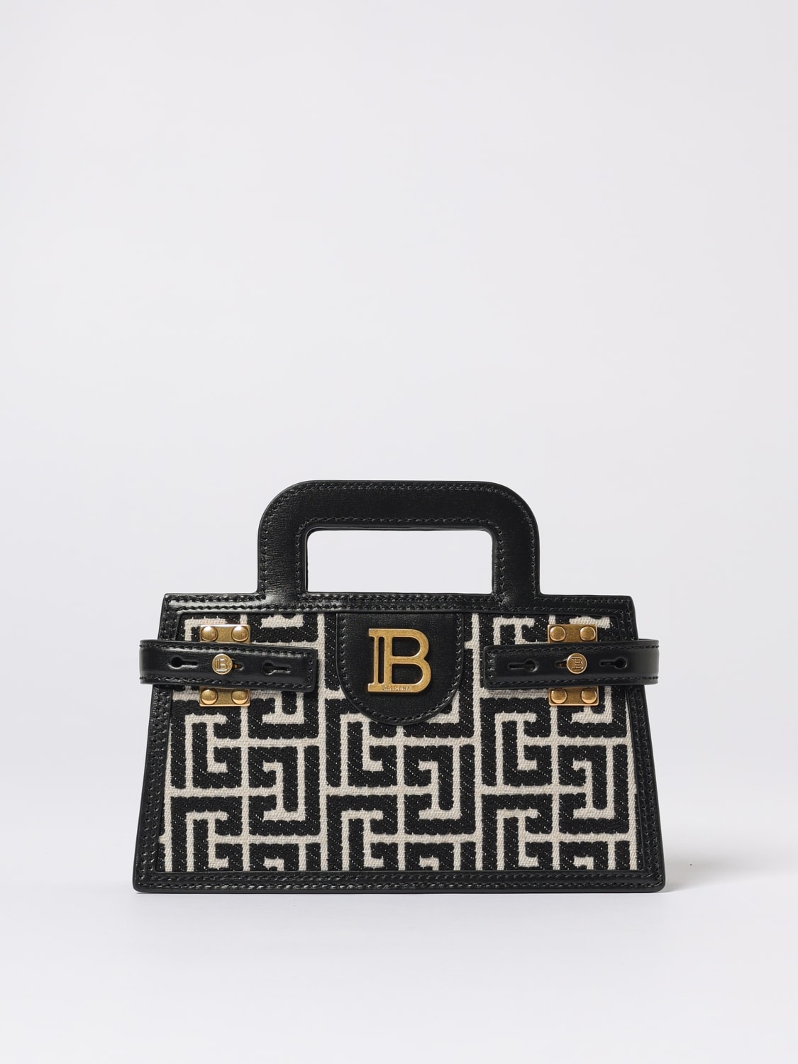 BALMAIN MINI BAG: Shoulder bag woman Balmain, Black - Img 1