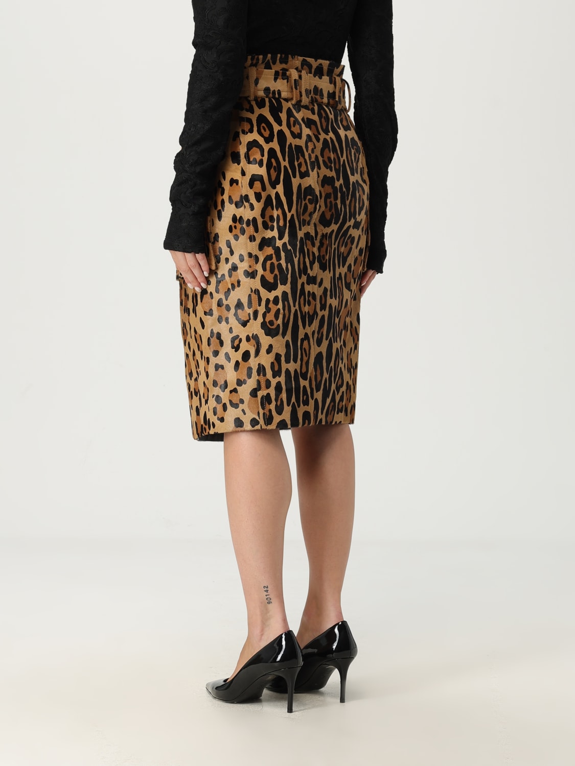 BALMAIN SKIRT: Skirt woman Balmain, Beige - Img 3