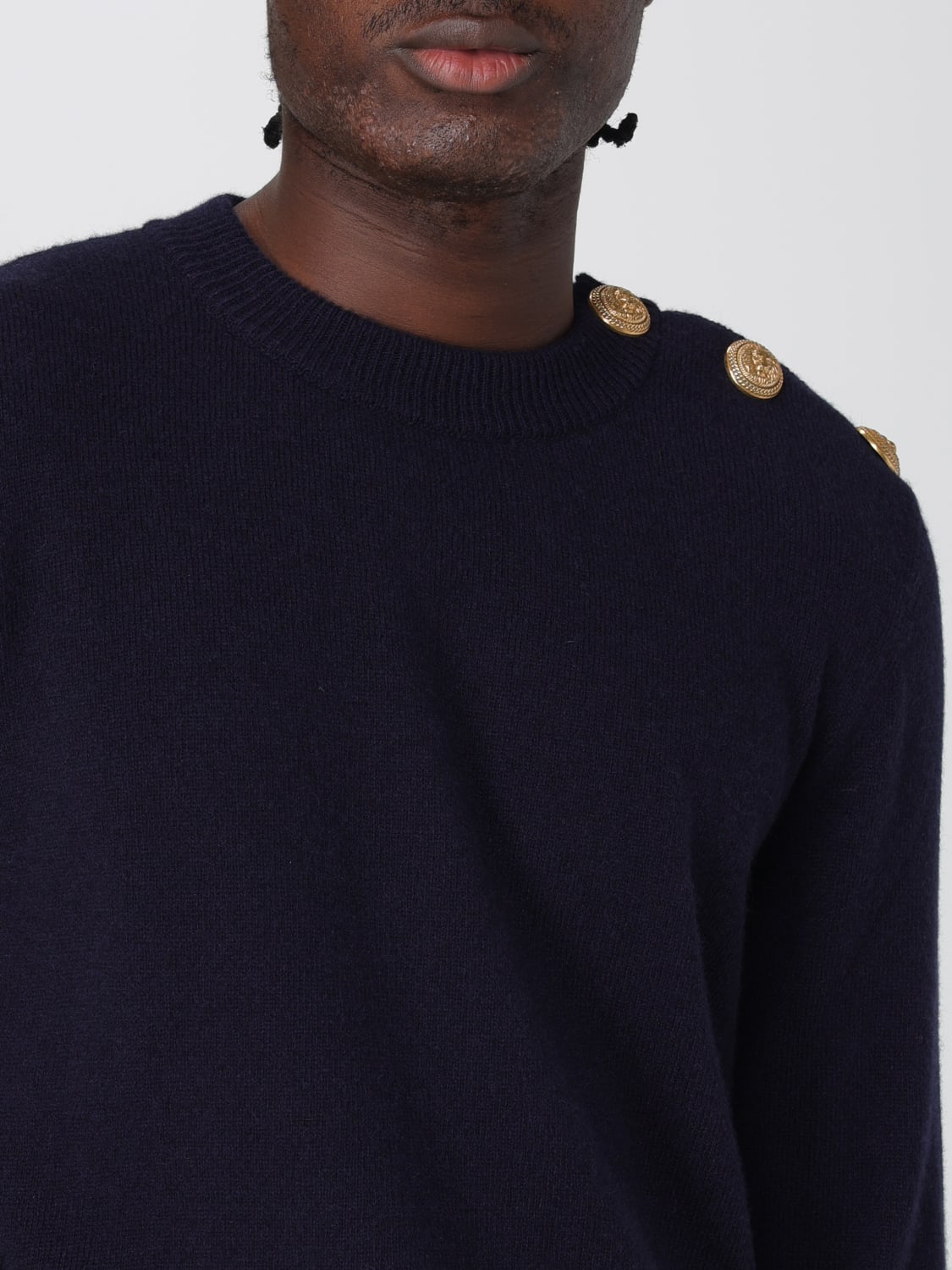 BALMAIN SWEATER: Sweater men Balmain, Navy - Img 5