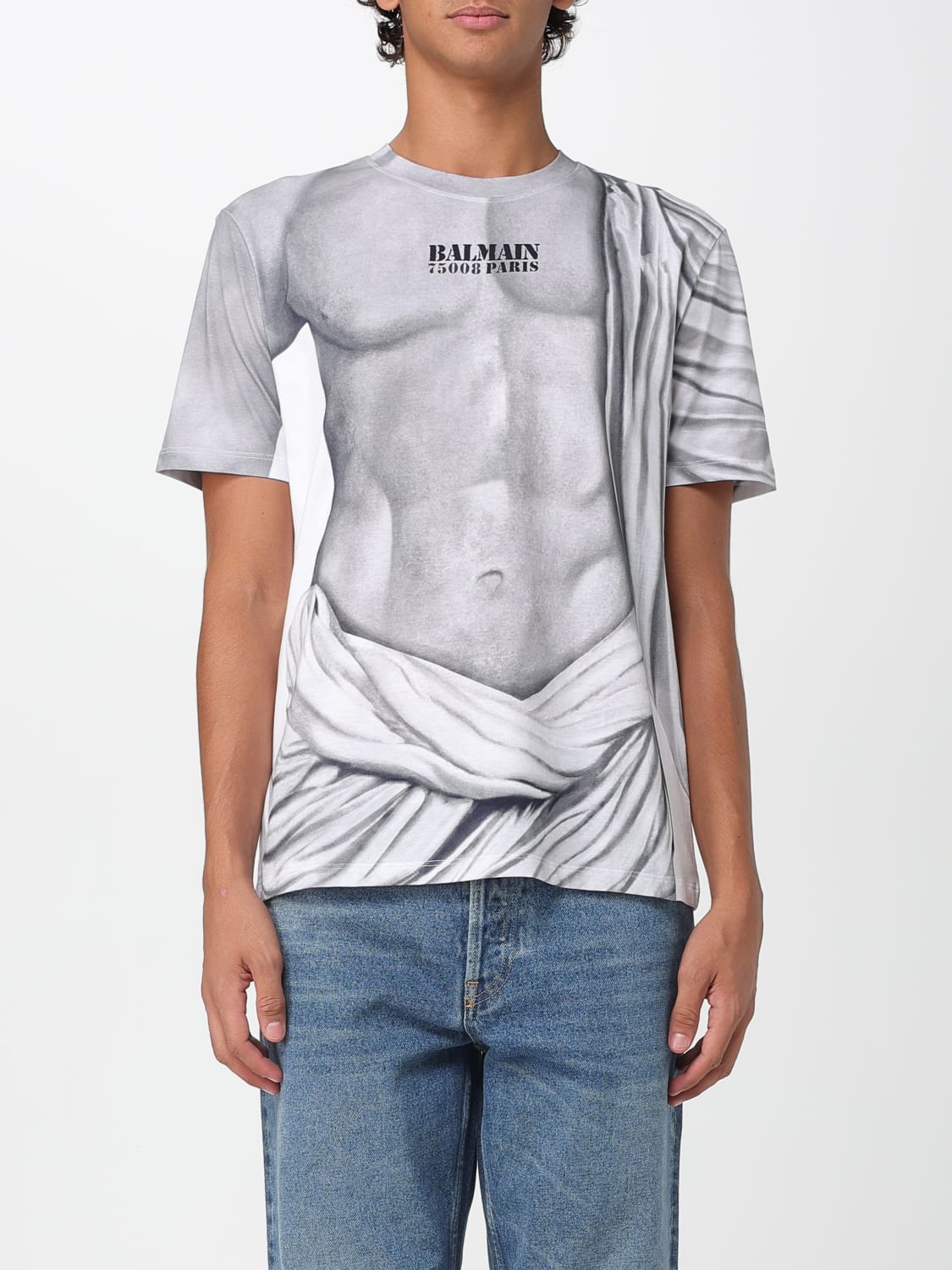BALMAIN T-SHIRT: T-shirt men Balmain, Black - Img 1