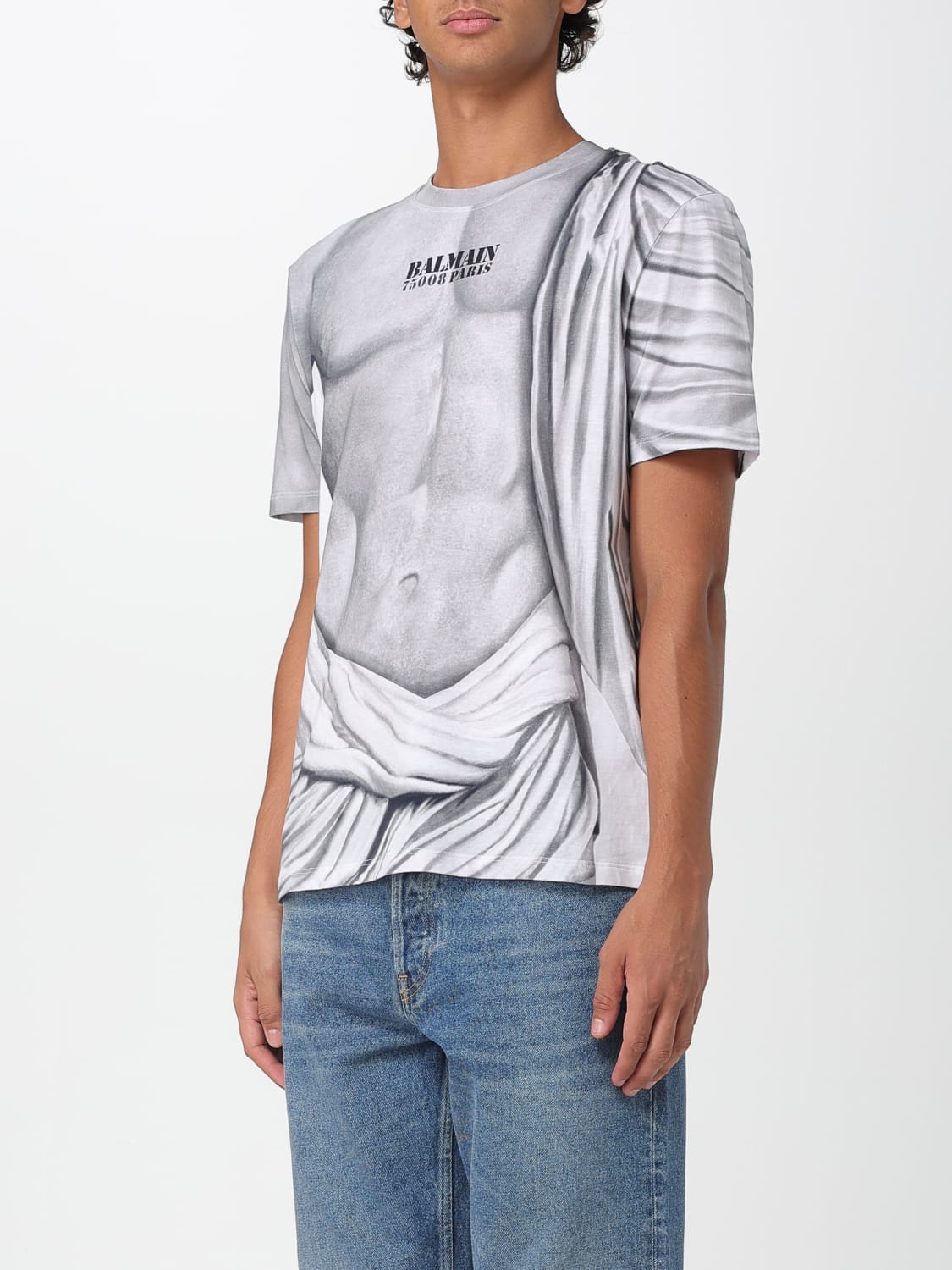 BALMAIN T-SHIRT: T-shirt men Balmain, Black - Img 4