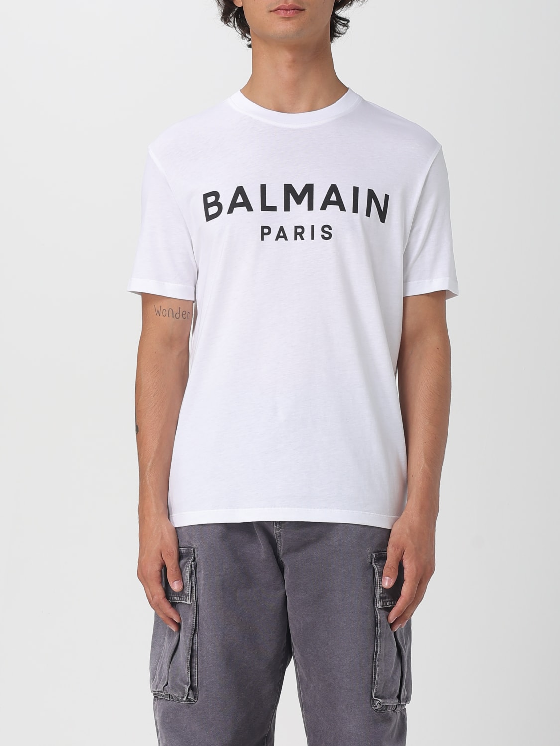 BALMAIN T-SHIRT: T-shirt men Balmain, Black - Img 1