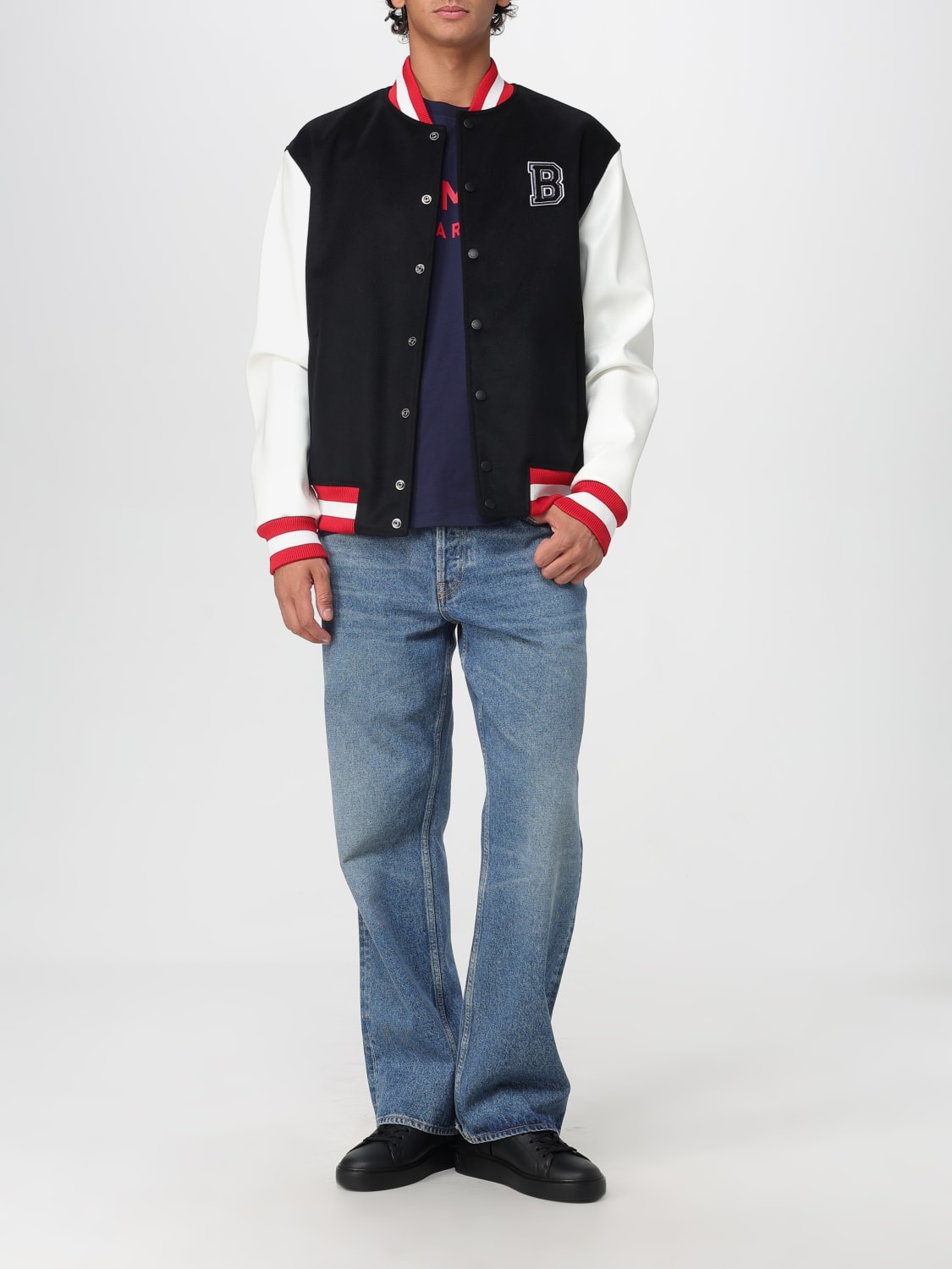 BALMAIN CAMISETA: Camiseta hombre Balmain, Azul Marino - Img 2