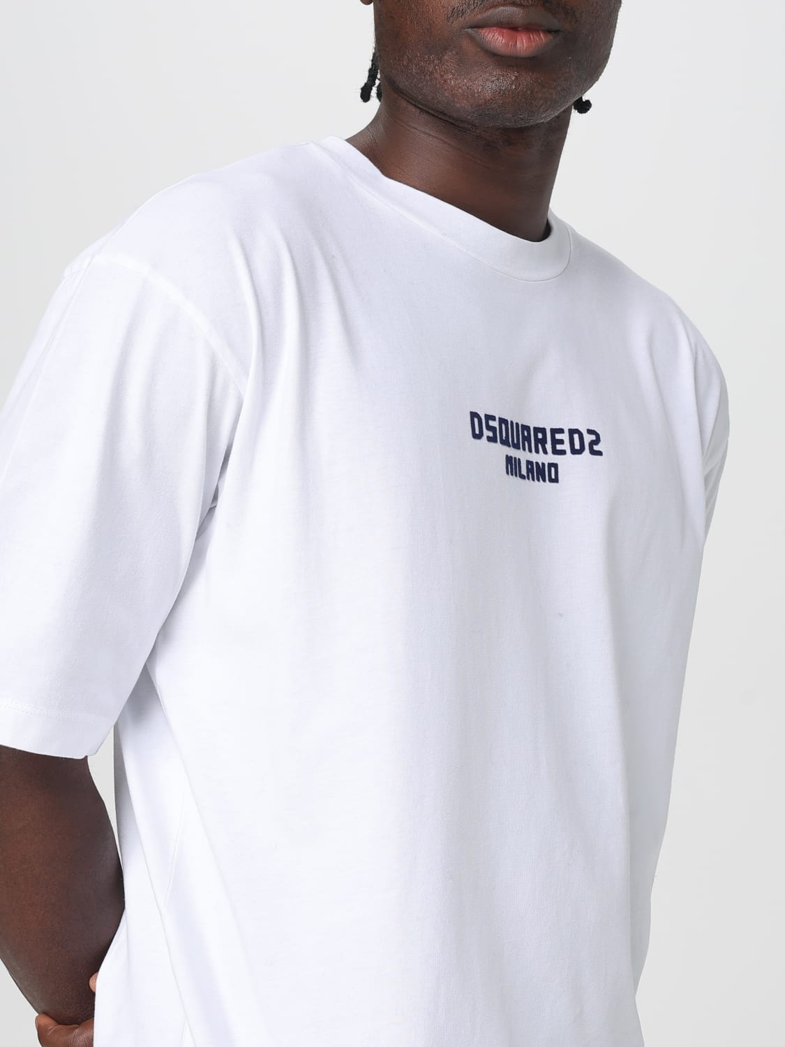 DSQUARED2 T-SHIRT: T-shirt Dsquared2 in cotone con logo , Bianco - Img 3