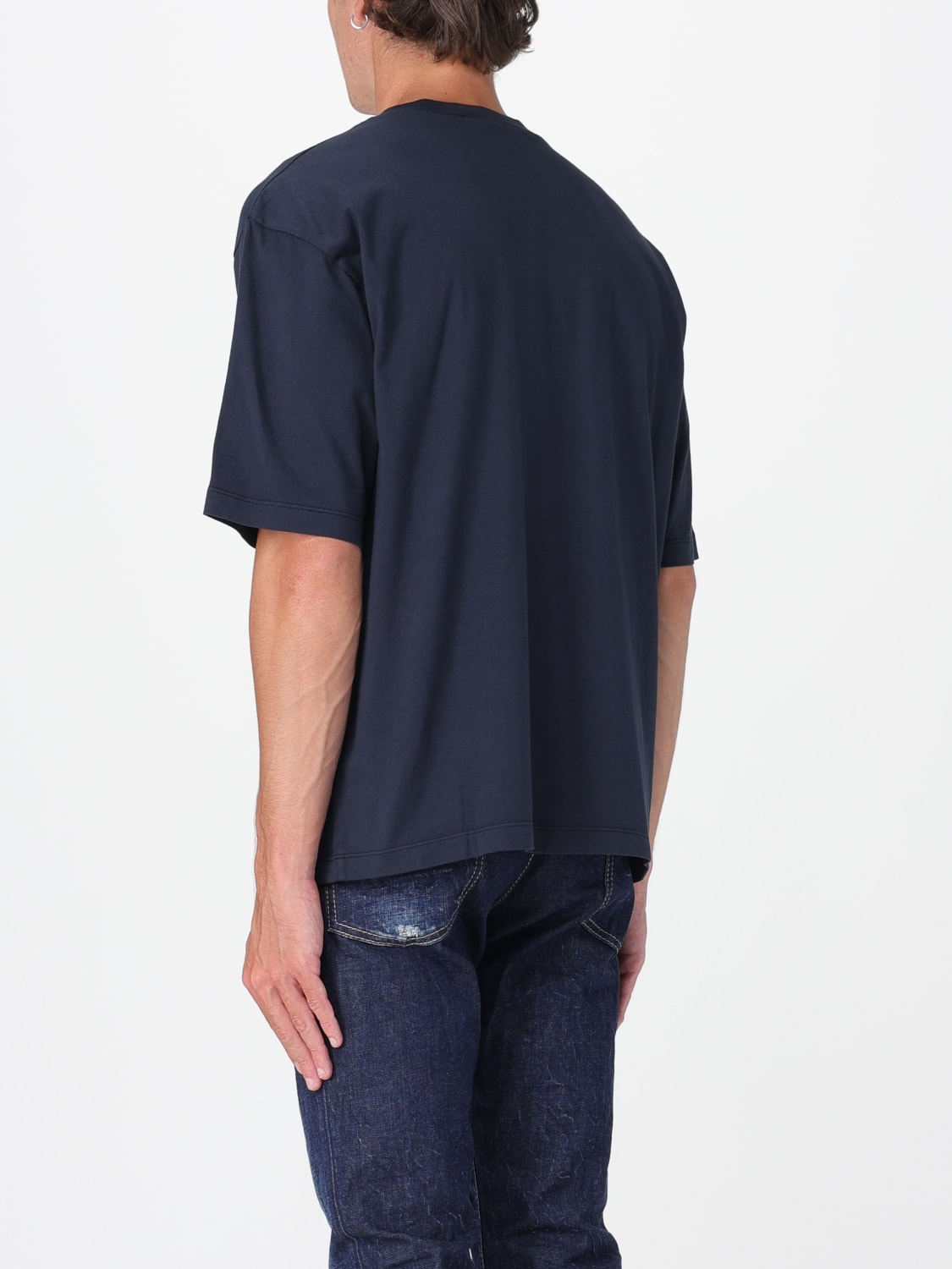 DSQUARED2 T-SHIRT: T-shirt Dsquared2 in cotone con logo , Blue Navy - Img 2