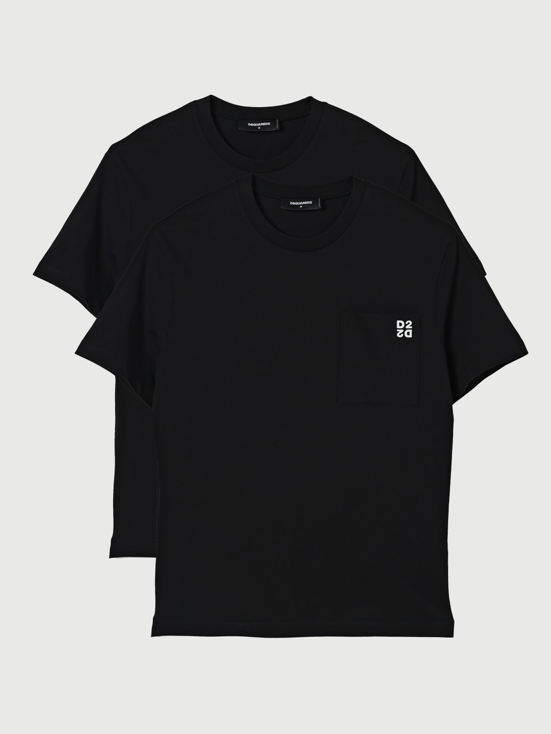 DSQUARED2 T-SHIRT: T-shirt Dsquared2 in cotone , Nero - Img 2