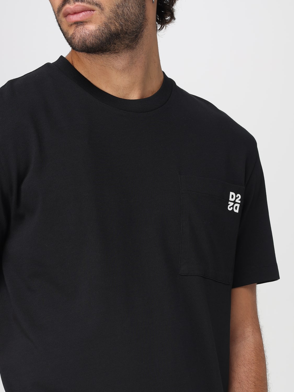 DSQUARED2 T-SHIRT: T-shirt Dsquared2 in cotone , Nero - Img 4