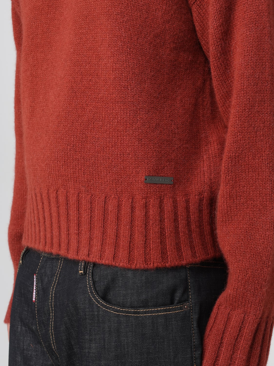 DSQUARED2 SWEATER: Sweater men Dsquared2, Brick Red - Img 3