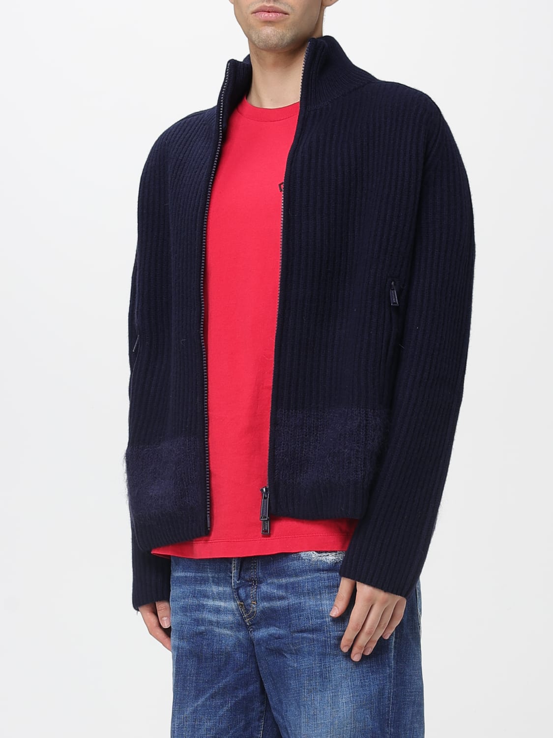 DSQUARED2 SWEATER: Sweater men Dsquared2, Navy - Img 4