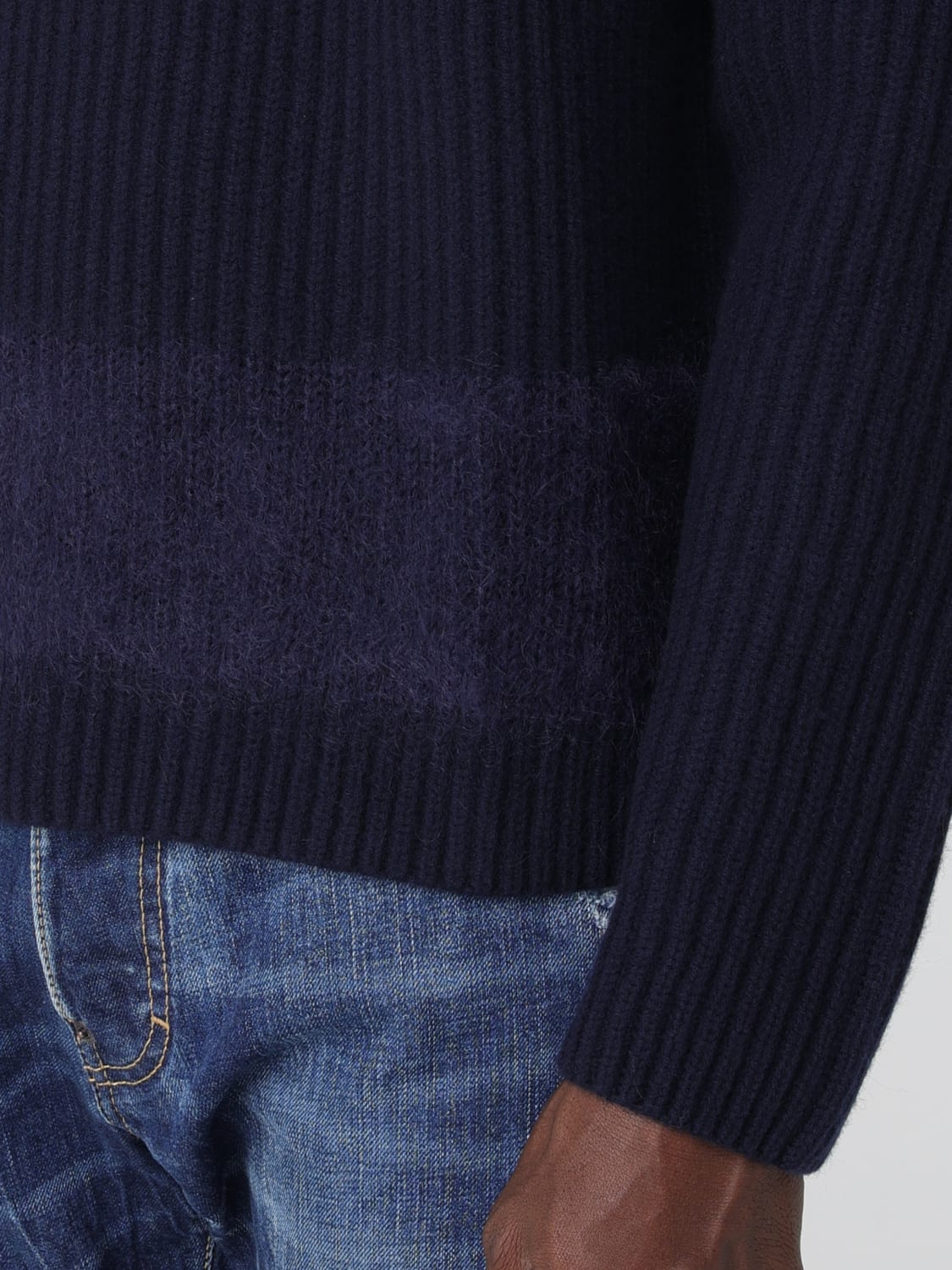 DSQUARED2 SWEATER: Sweater men Dsquared2, Navy - Img 3