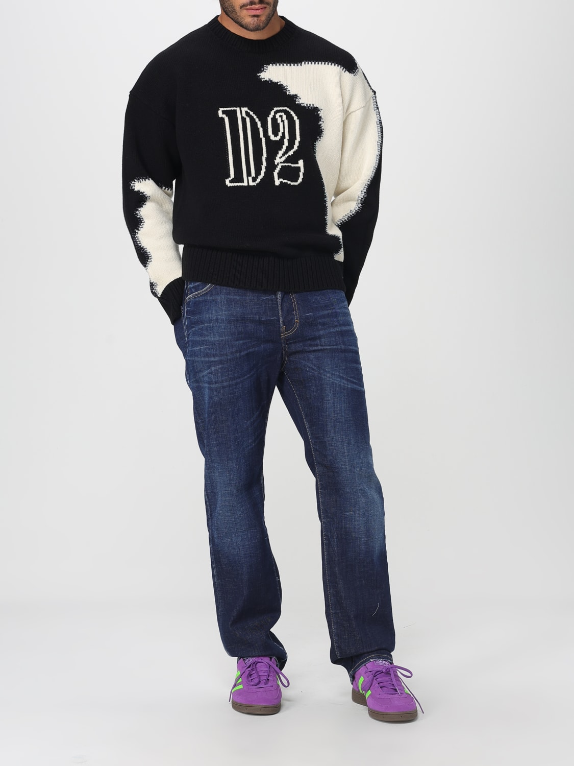 DSQUARED2 SWEATER: Sweater men Dsquared2, Multicolor - Img 2