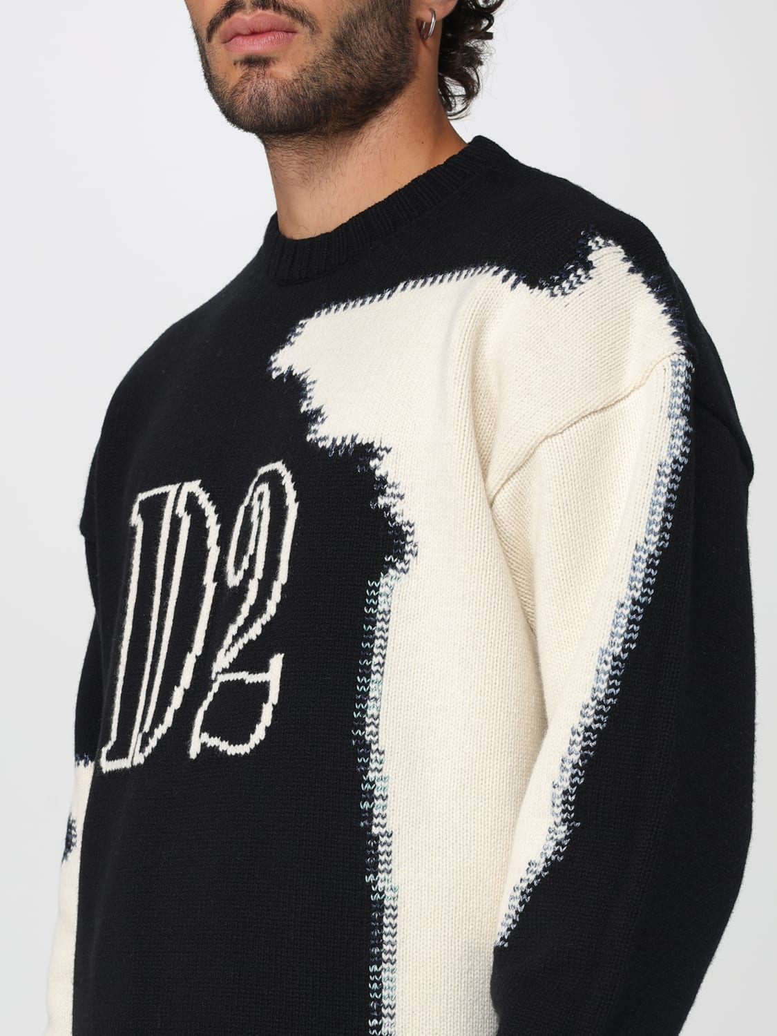 DSQUARED2 SWEATER: Sweater men Dsquared2, Multicolor - Img 4