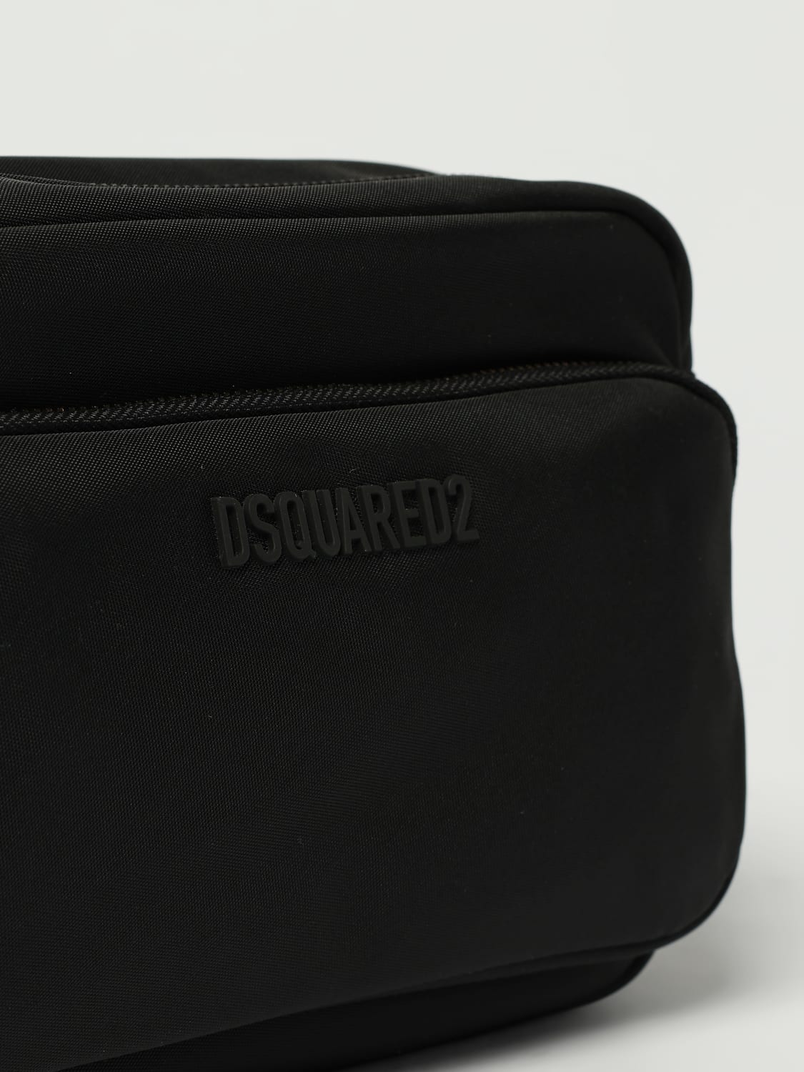 DSQUARED2 BORSA A TRACOLLA: Borsa a tracolla Dsquared2 in tessuto tecnico, Nero - Img 3
