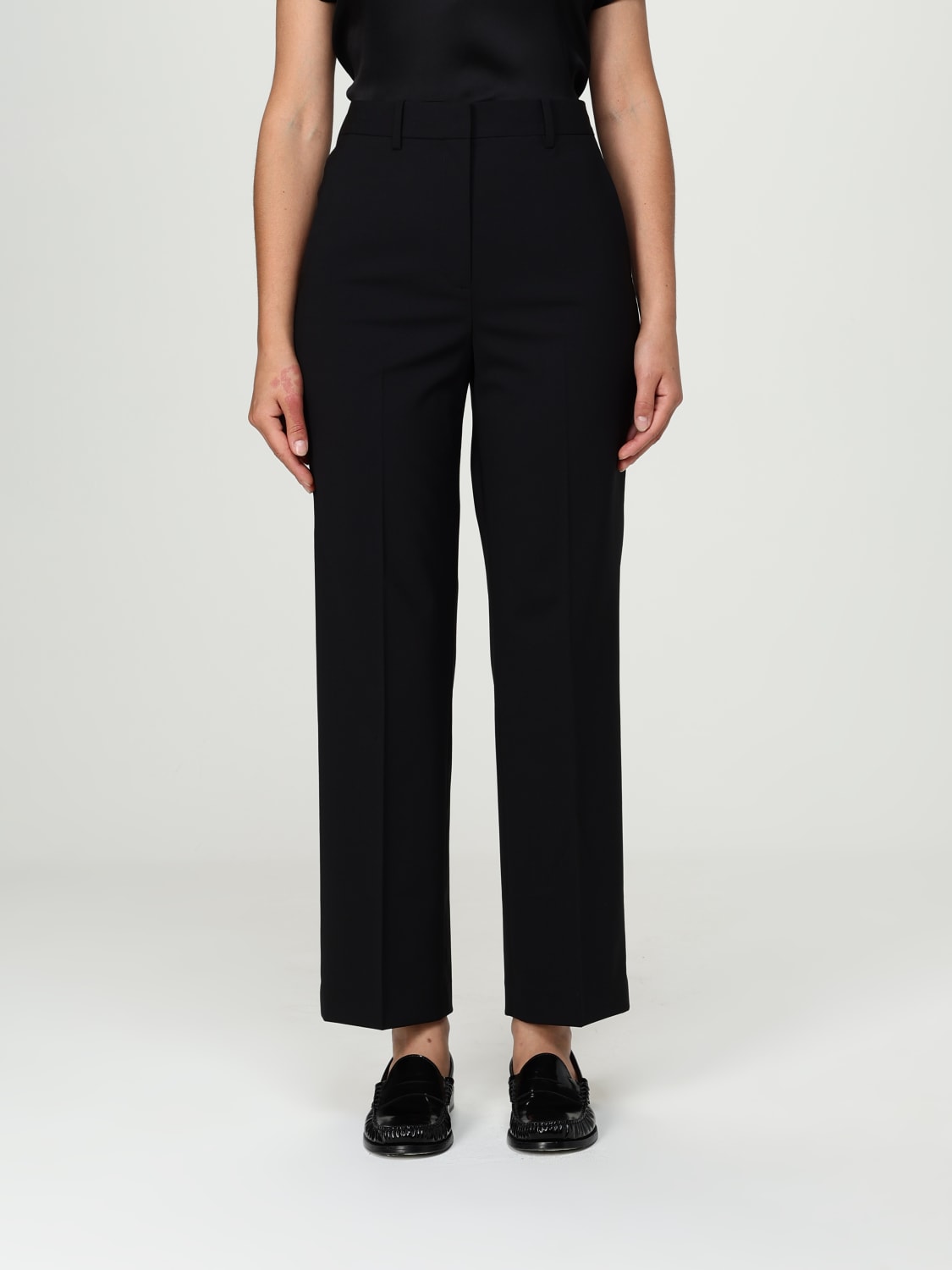 THEORY PANTALONE: Pantalone Theory in misto lana , Nero - Img 1