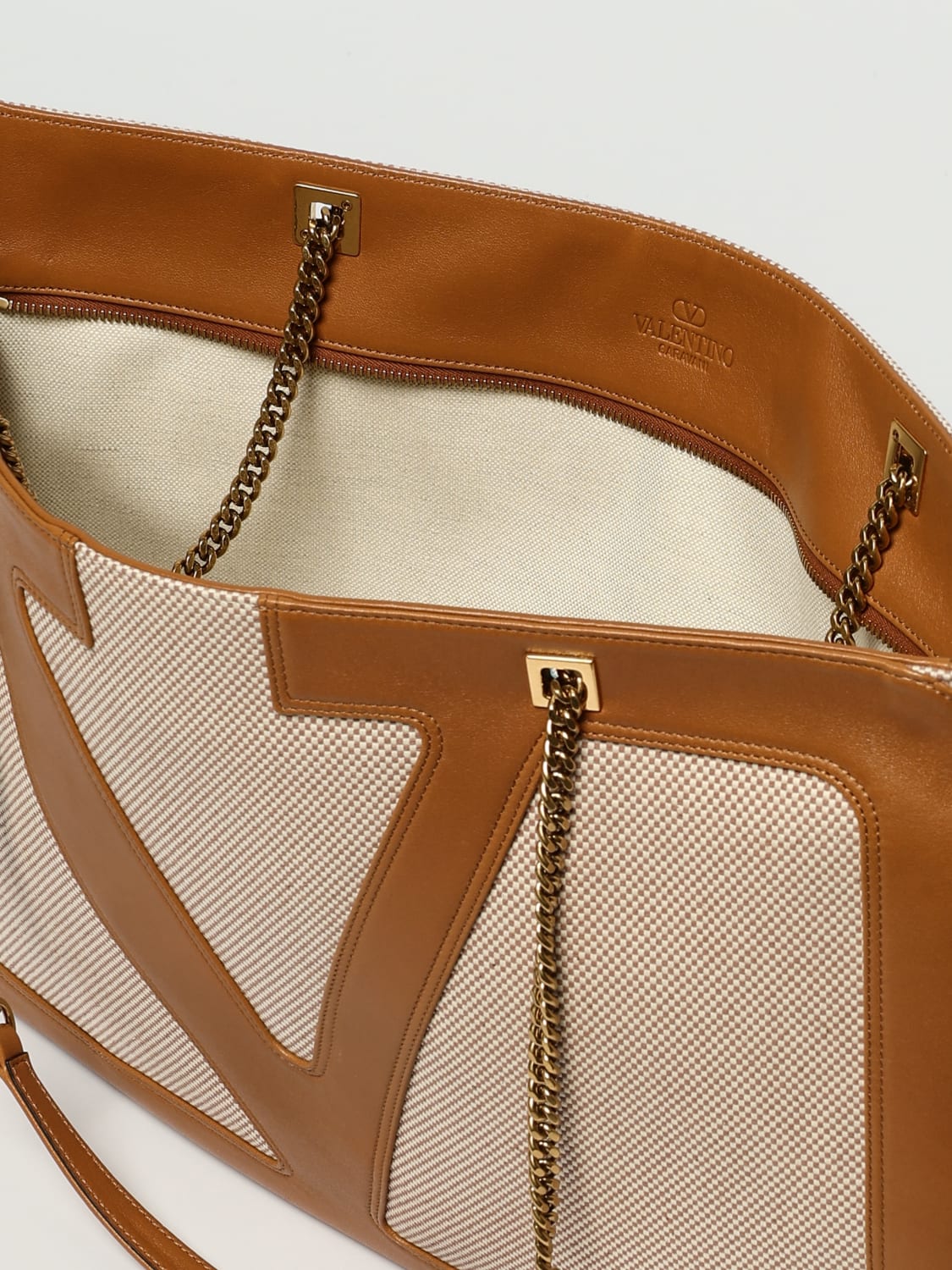VALENTINO GARAVANI TOTE BAG: Shoulder bag woman Valentino Garavani, Sand - Img 5