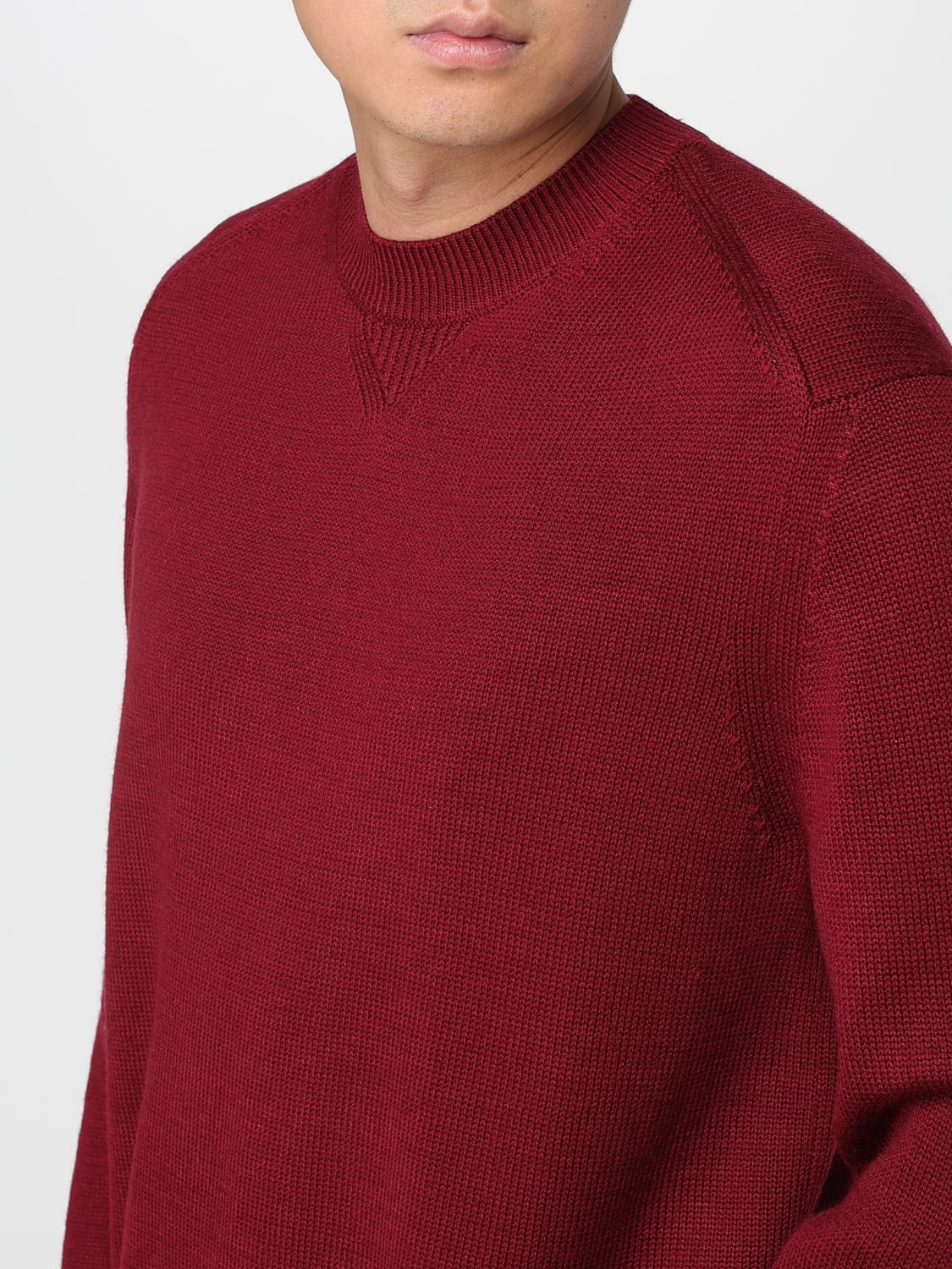 ARMANI EXCHANGE 스웨터: 스웨터 남성 Armani Exchange, 버건디 - Img 3