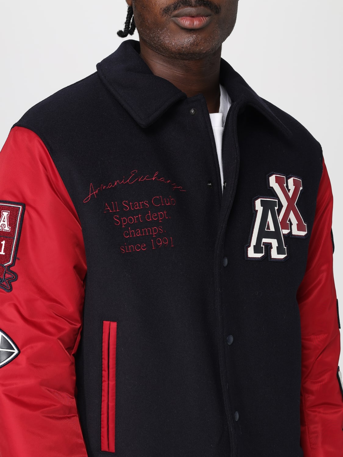 ARMANI EXCHANGE: Jacket men - Navy | Armani Exchange jacket