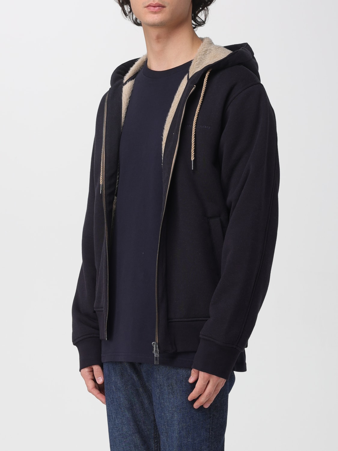 ARMANI EXCHANGE SWEATSHIRT: Jacket men Armani Exchange, Navy - Img 3