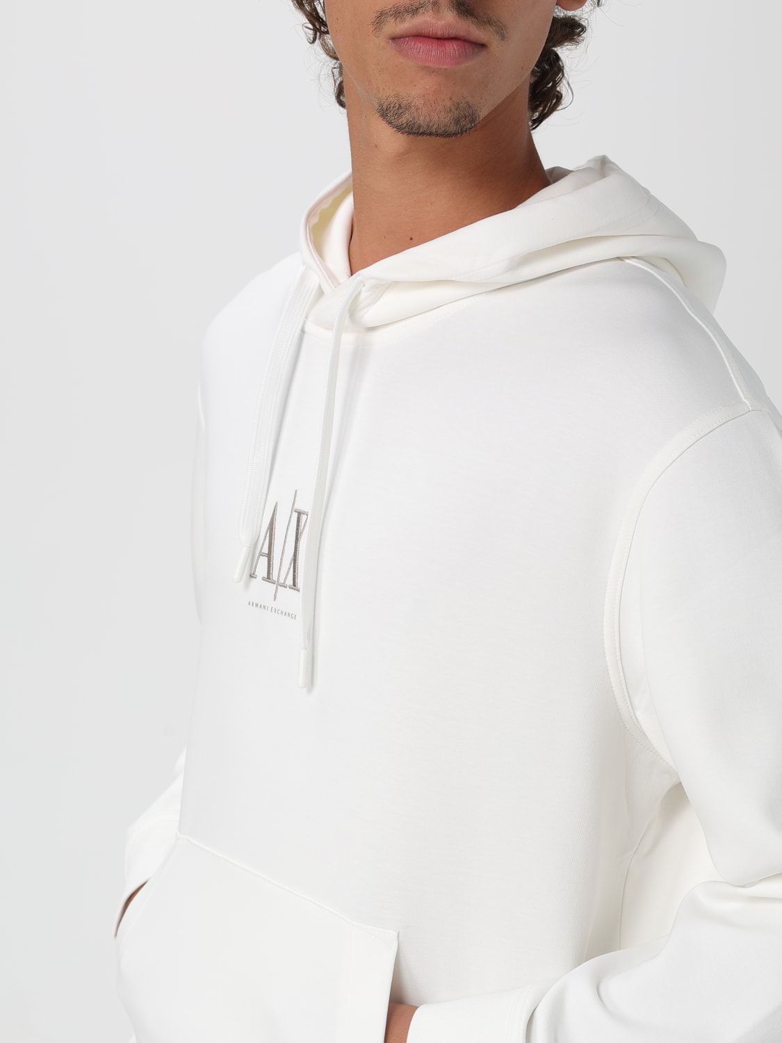 ARMANI EXCHANGE ТОЛСТОВКА: Толстовка Мужское Armani Exchange, Белый - Img 3