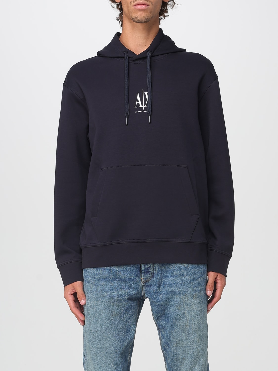 ARMANI EXCHANGE ТОЛСТОВКА: Толстовка Мужское Armani Exchange, Темно-Синий - Img 1