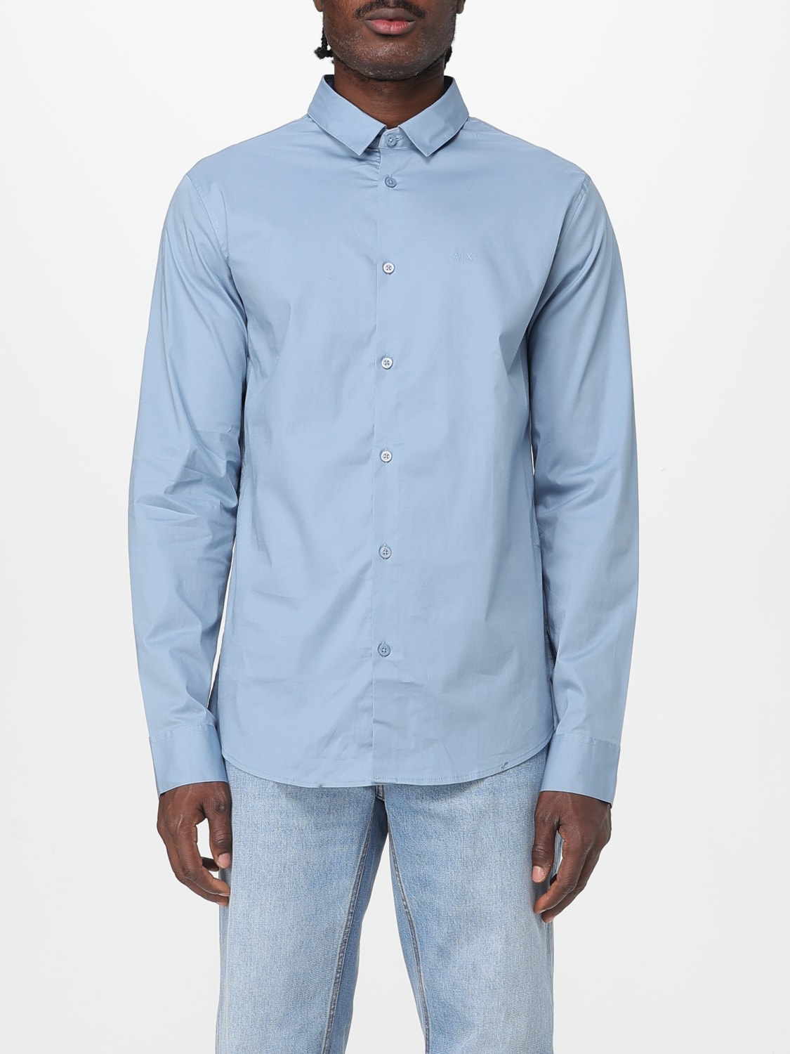 ARMANI EXCHANGE CAMISA: Camisa hombre Armani Exchange, Azul Claro - Img 1