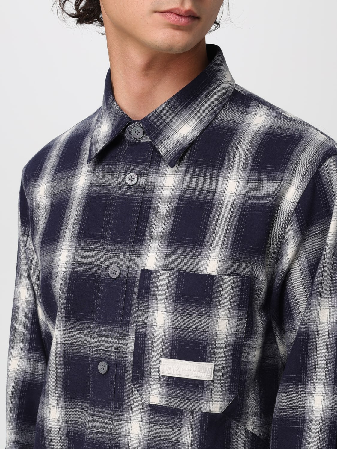 ARMANI EXCHANGE SHIRT: Shirt men Armani Exchange, Navy - Img 3