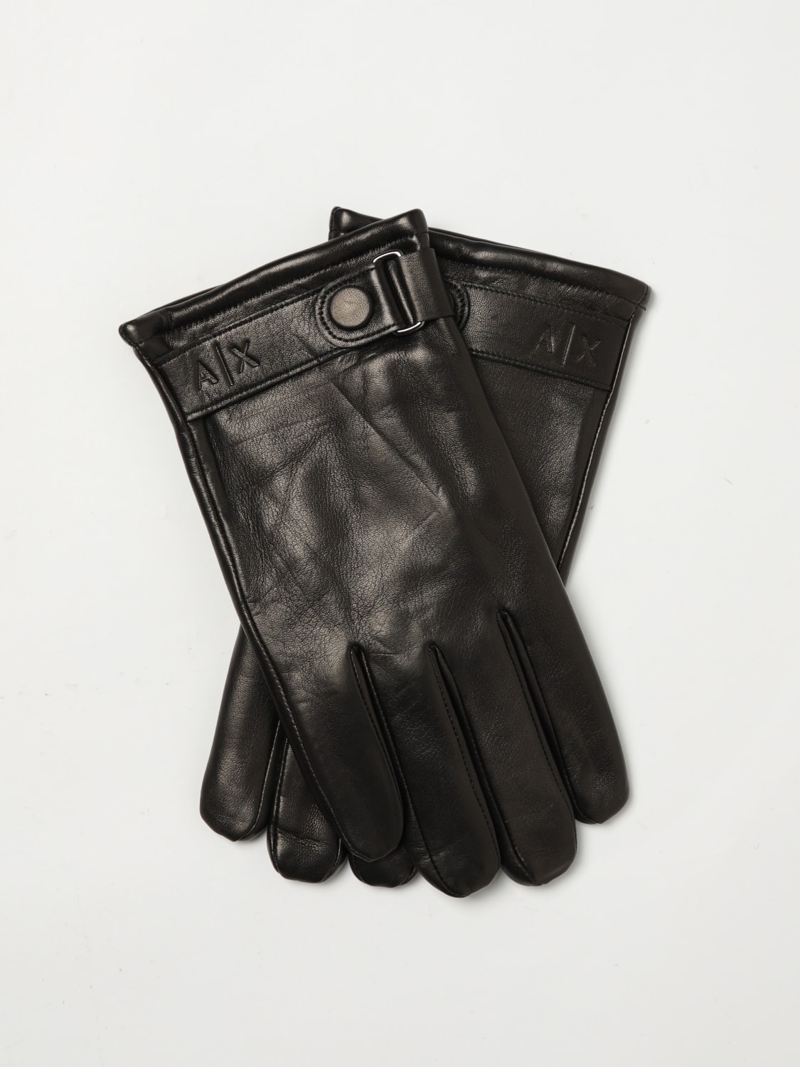 ARMANI EXCHANGE GLOVES: Gloves men Armani Exchange, Black - Img 1
