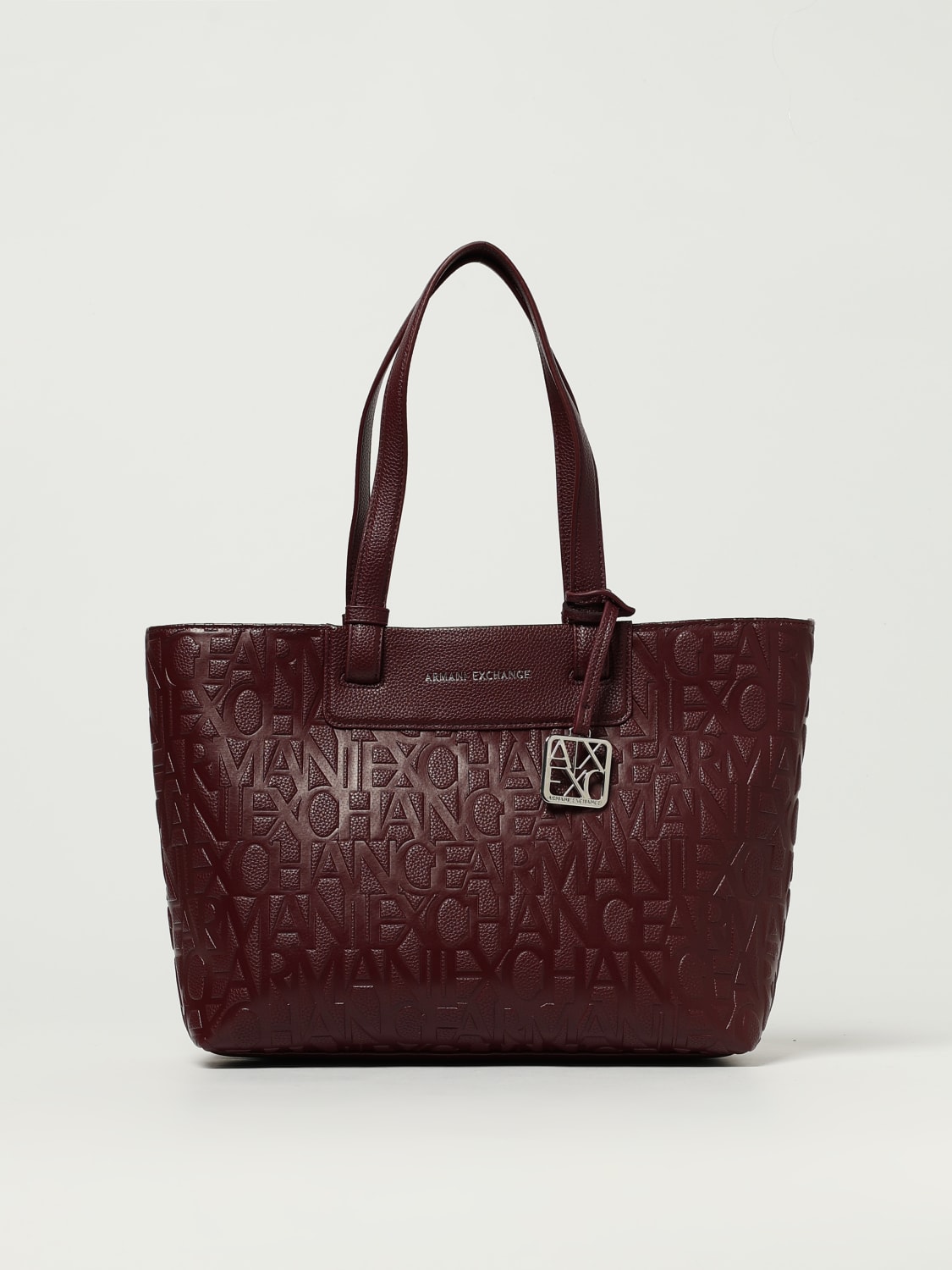 ARMANI EXCHANGE TRAGETASCHE: Schultertasche damen Armani Exchange, Burgunderrot - Img 1