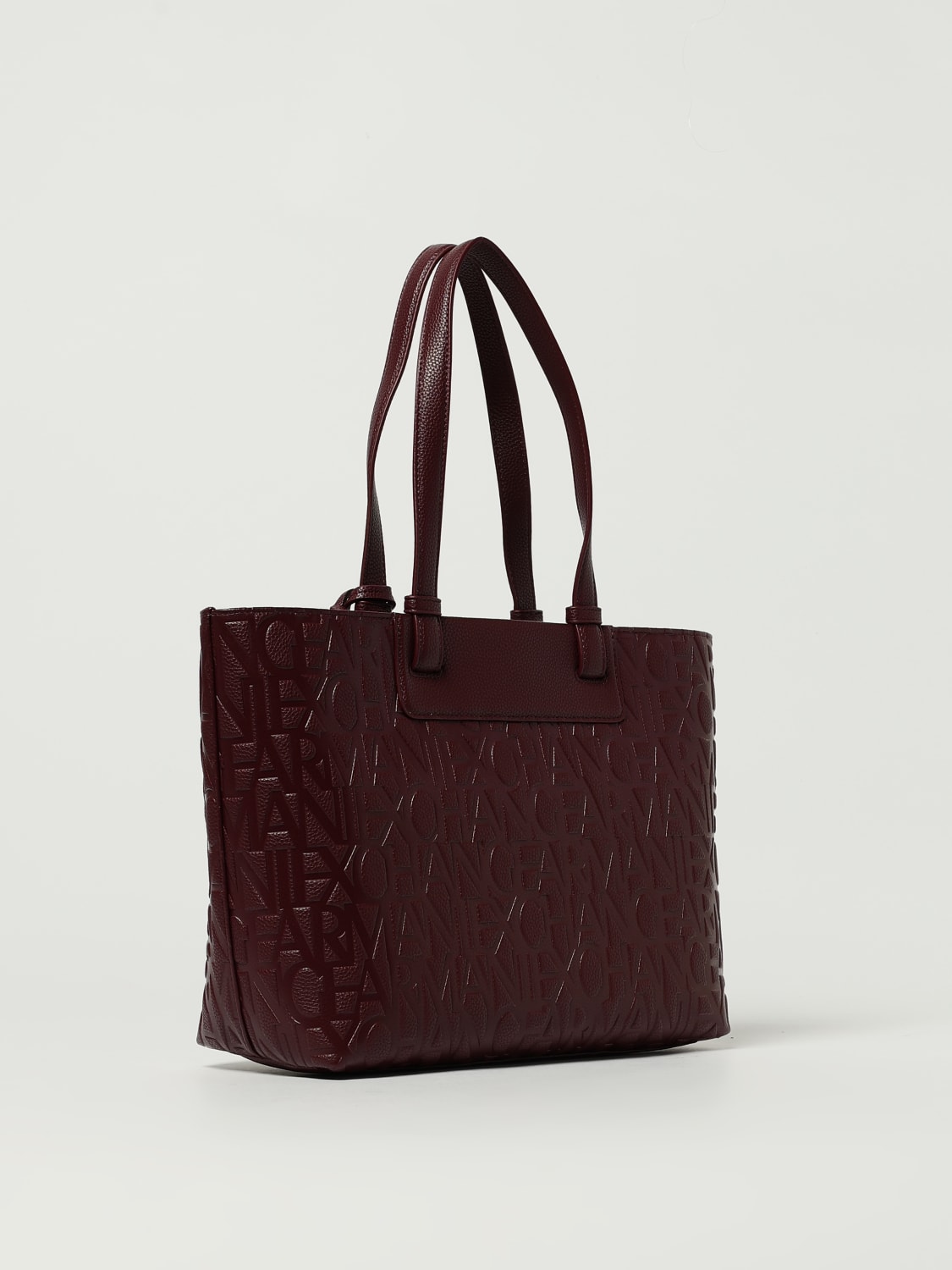 ARMANI EXCHANGE TRAGETASCHE: Schultertasche damen Armani Exchange, Burgunderrot - Img 2