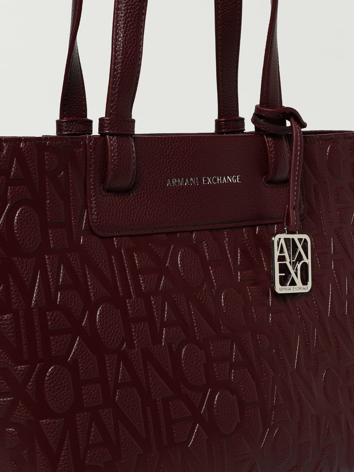 ARMANI EXCHANGE TRAGETASCHE: Schultertasche damen Armani Exchange, Burgunderrot - Img 3