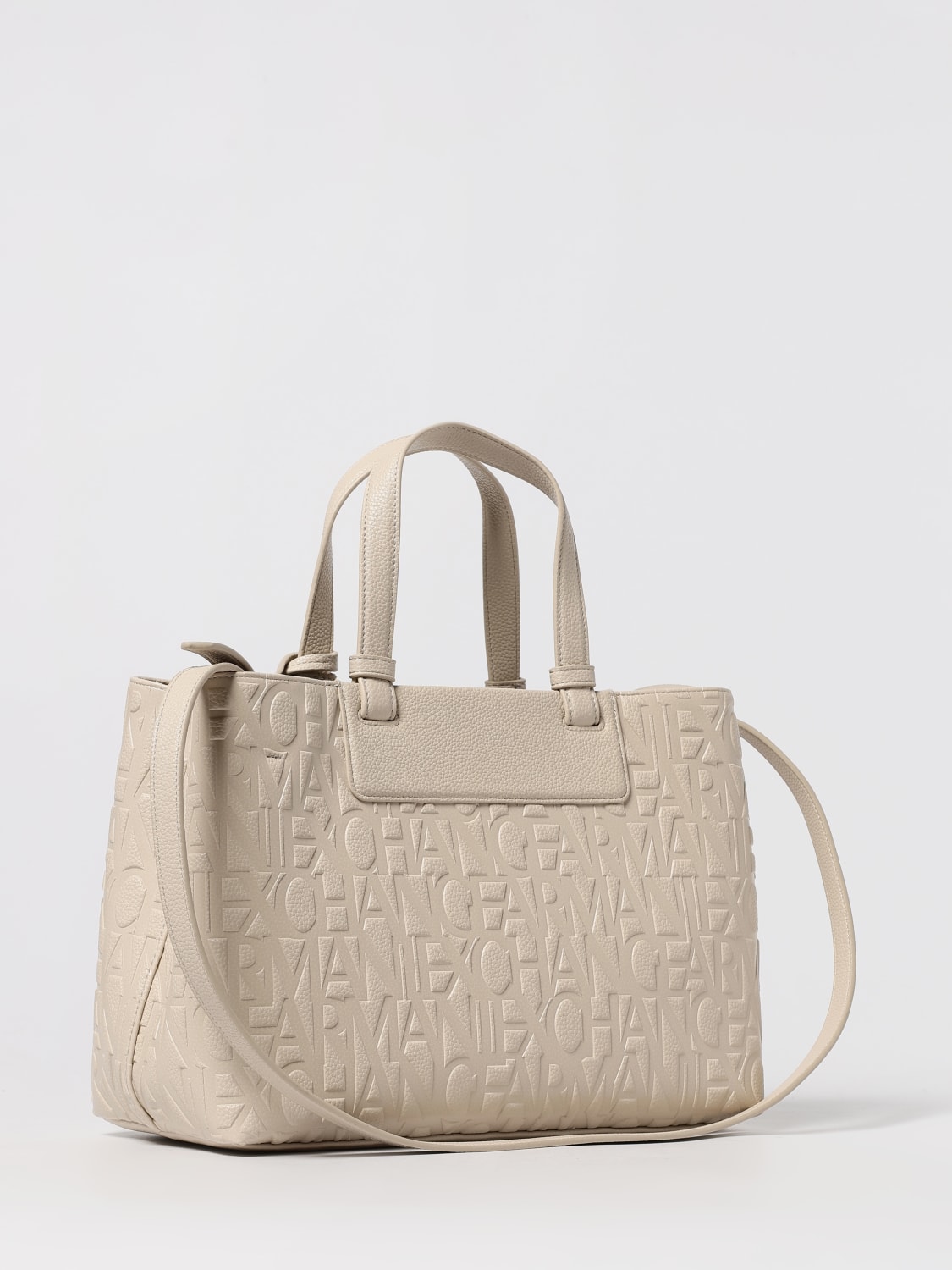 ARMANI EXCHANGE SAC CABAS: Sac porté épaule femme Armani Exchange, Jaune Crème - Img 2